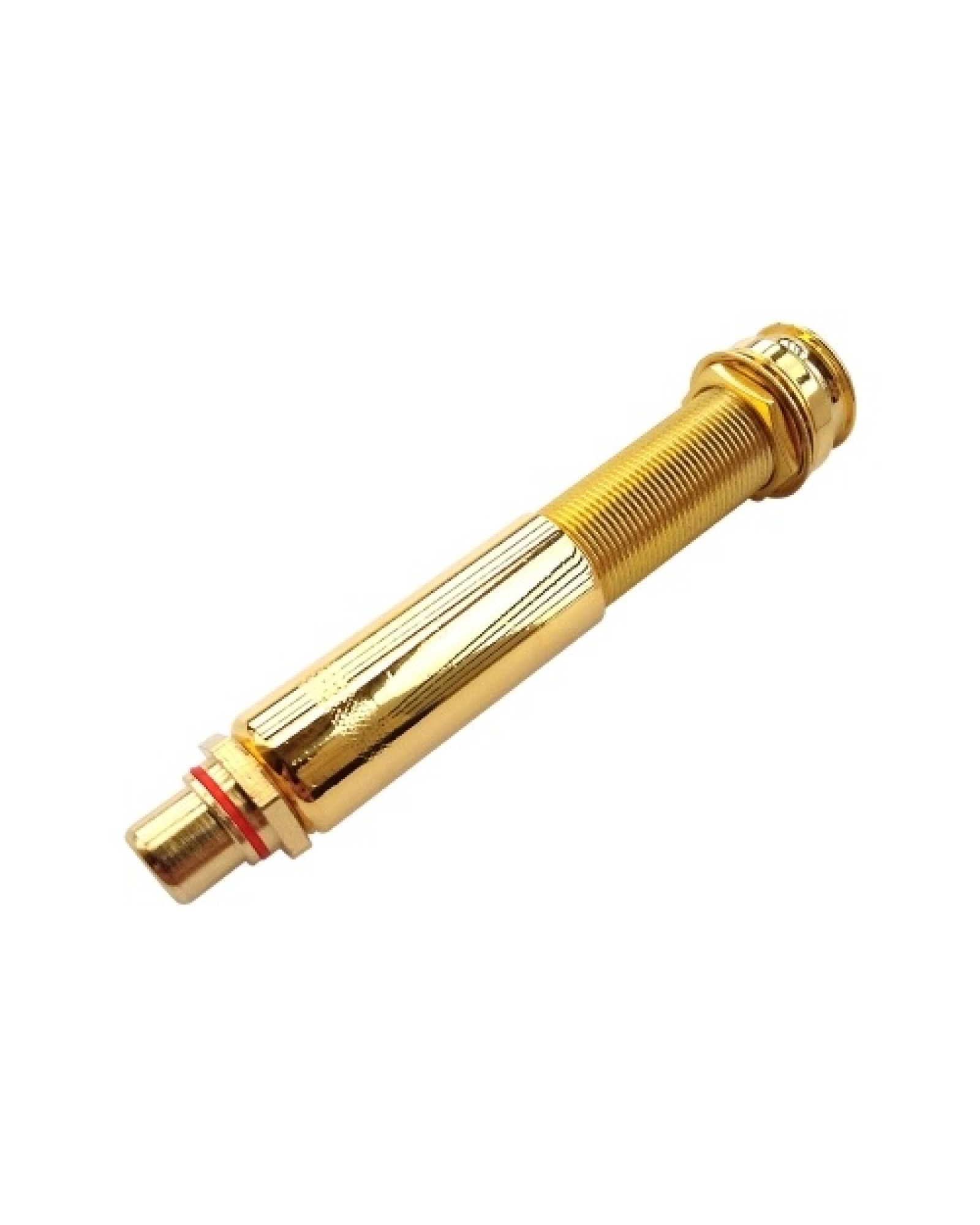 Guitar Pickup Tail Nail Converter Endpin Jack Adapter Copper Material Gold Plated  6.35mm Female to RCA Female Interface