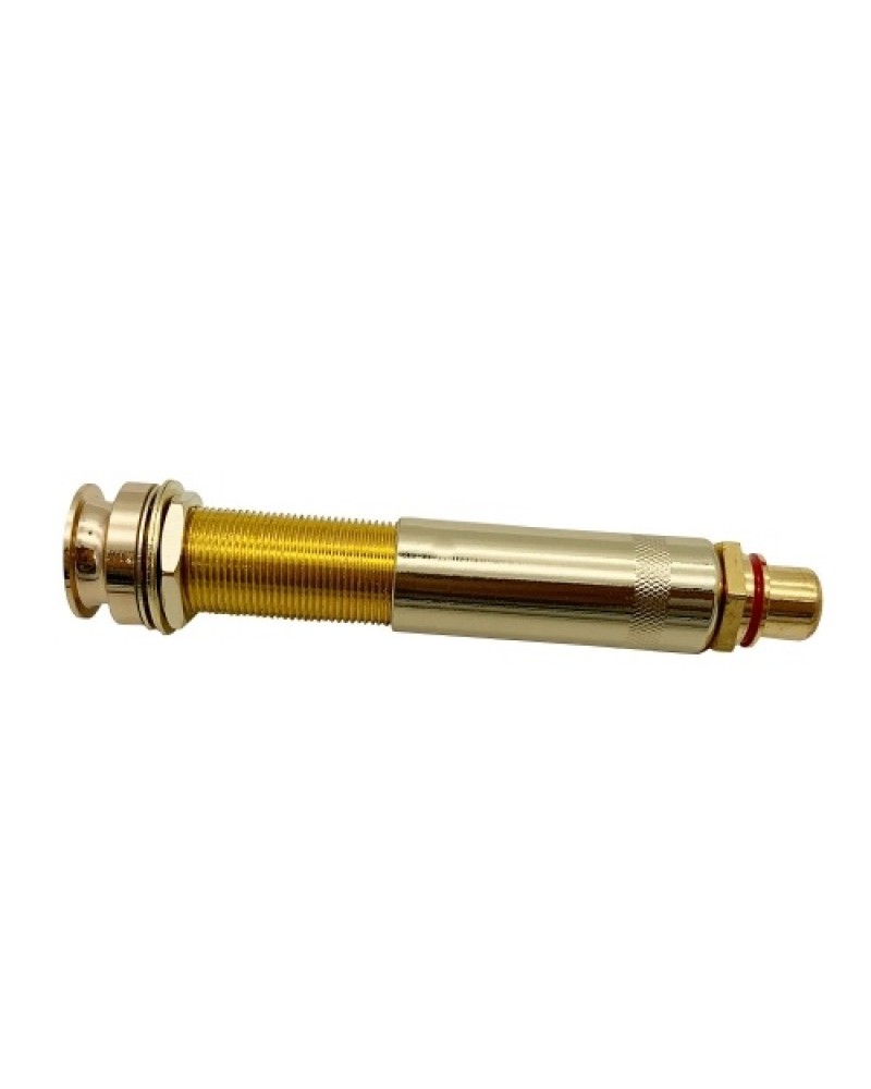 Guitar Pickup Tail Nail Converter Endpin Jack Adapter Copper Material Gold Plated  6.35mm Female to RCA Female Interface