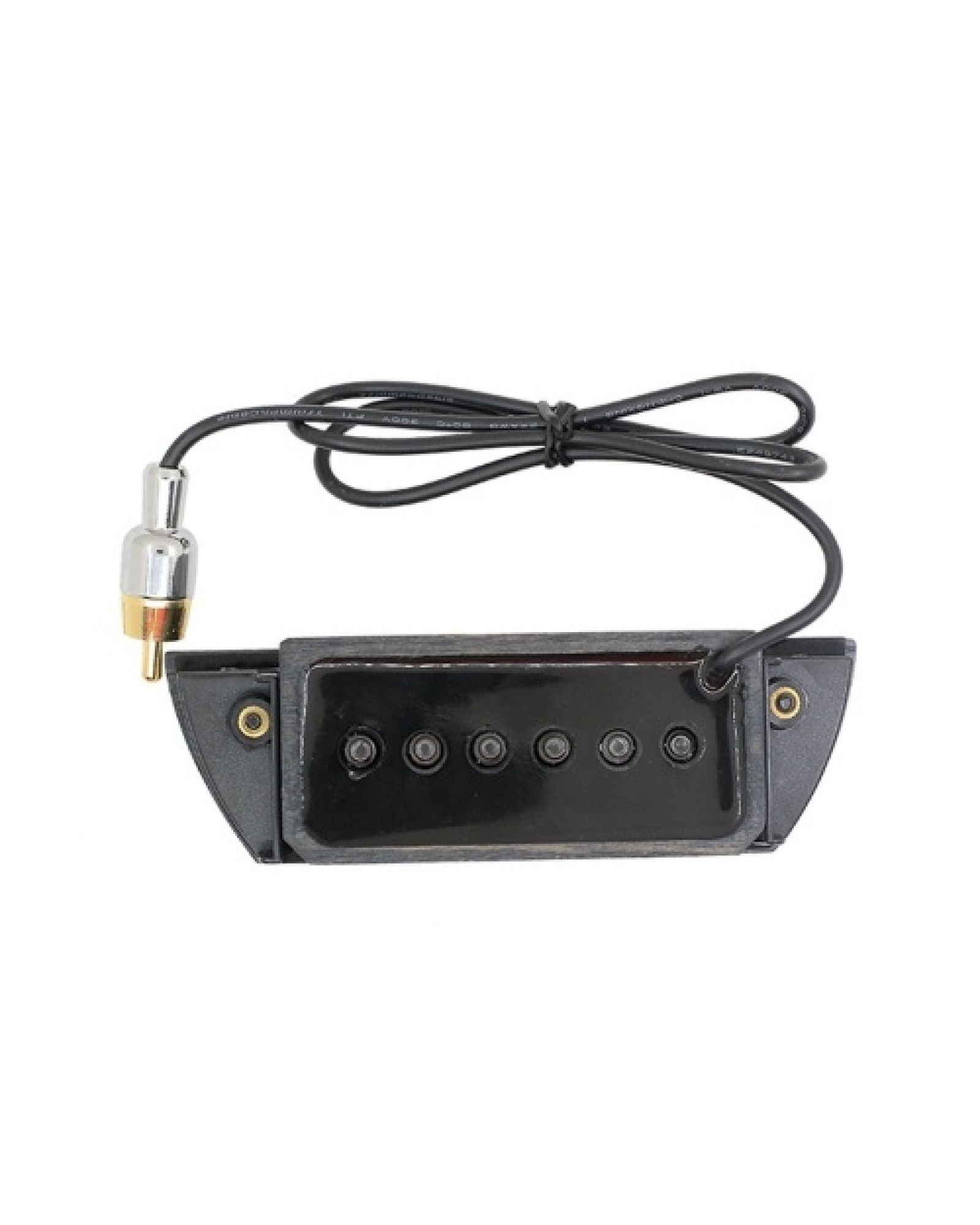Guitar Passive Sound Hole Pickup Pick-up Transducer with 6.35mm Endpin Jack for Acoustic Folk Guitar