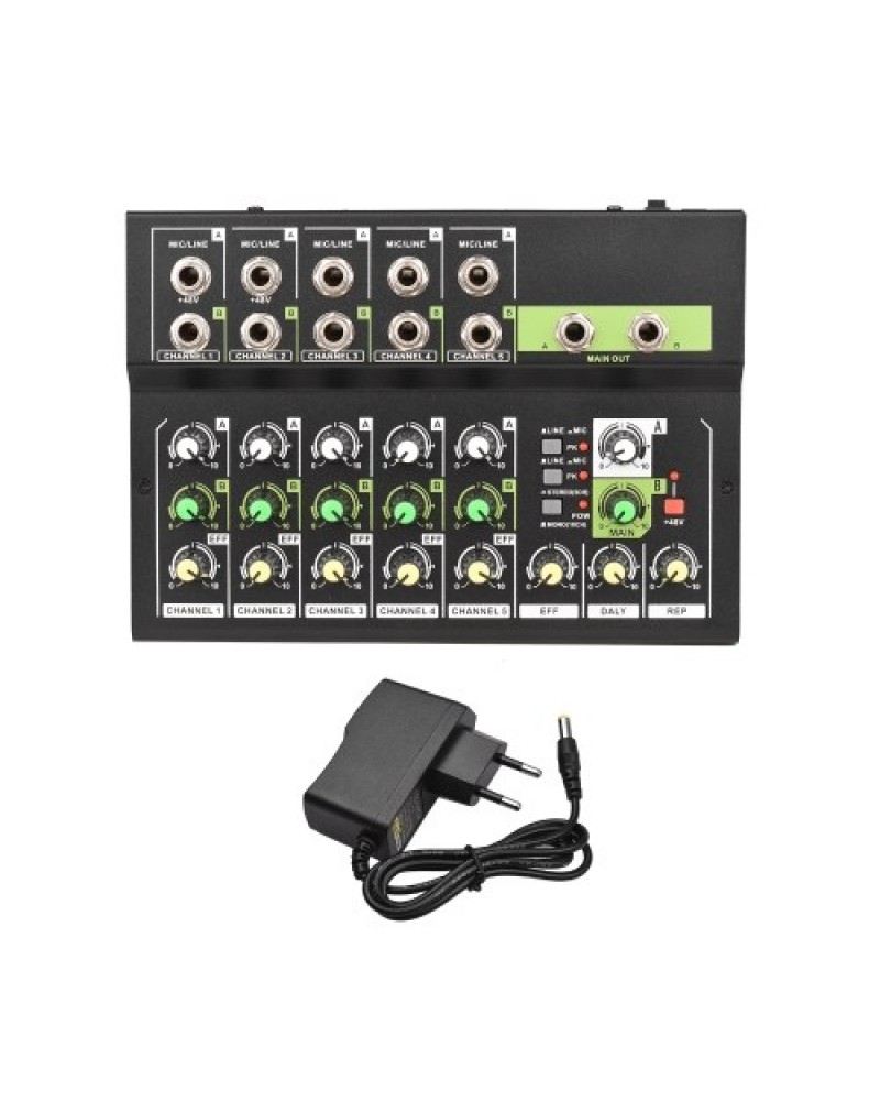 10-Channel Mixing Console Digital Audio Mixer