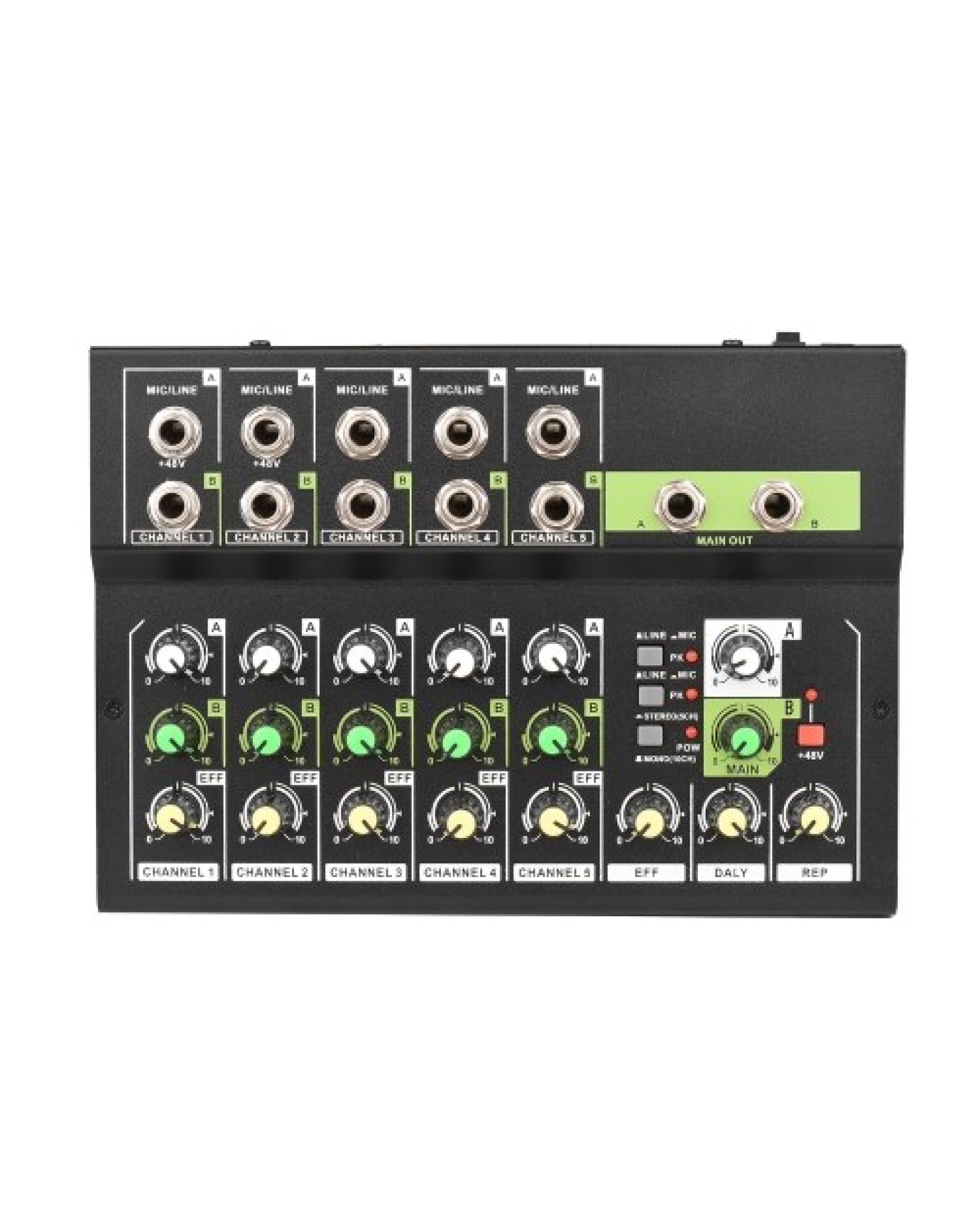 10-Channel Mixing Console Digital Audio Mixer