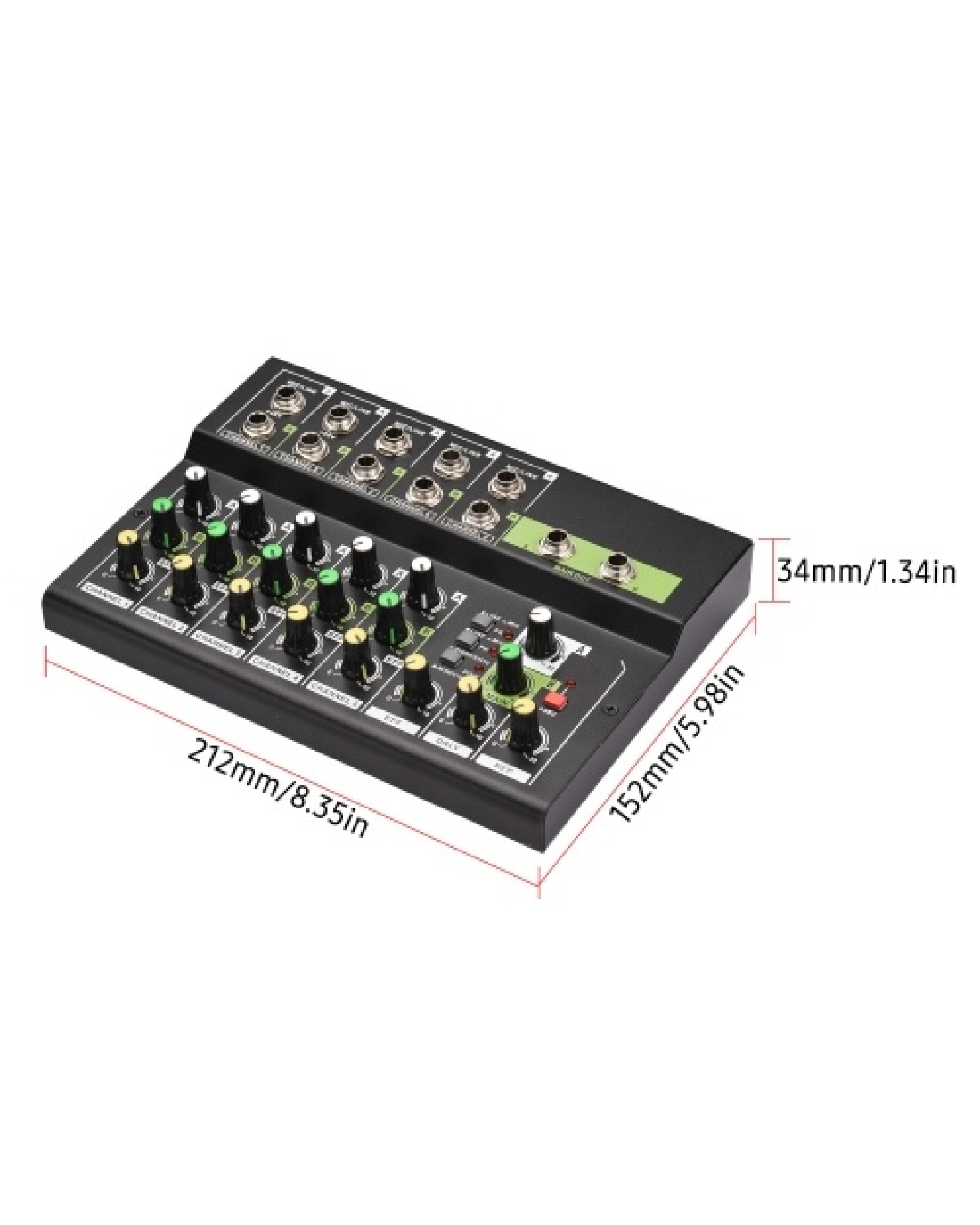 10-Channel Mixing Console Digital Audio Mixer