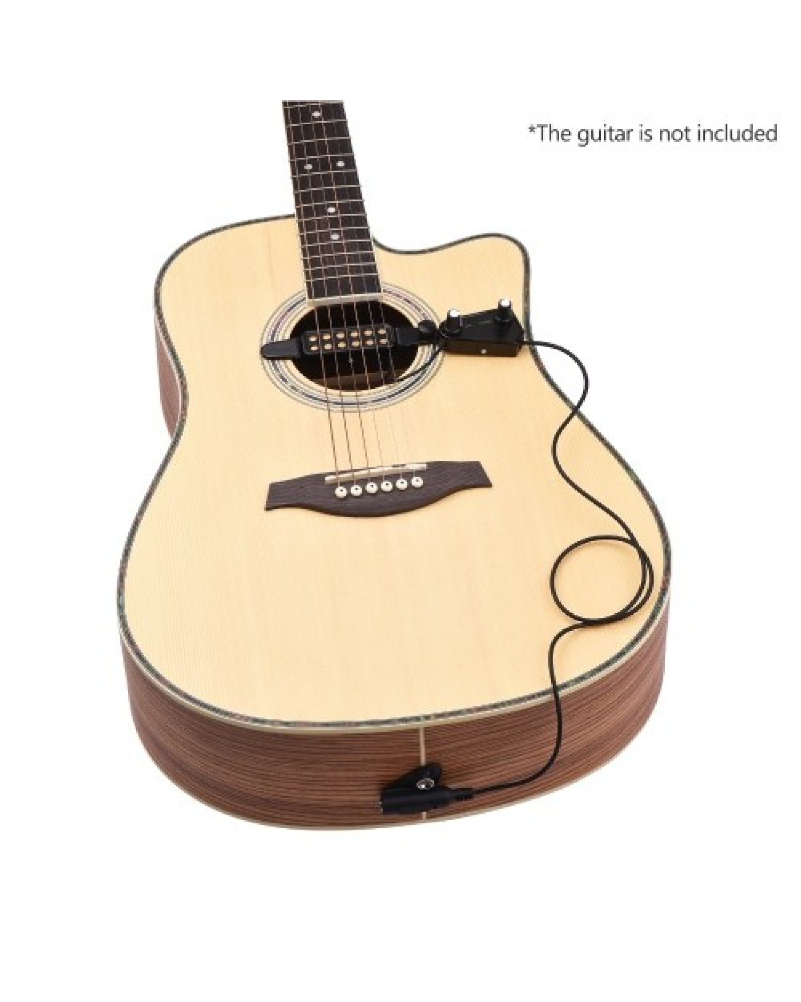 Acoustic Guitar Sound Hole Pickup Magnetic Passive Pick-up System with Tone Volume Control 6.35mm Interface