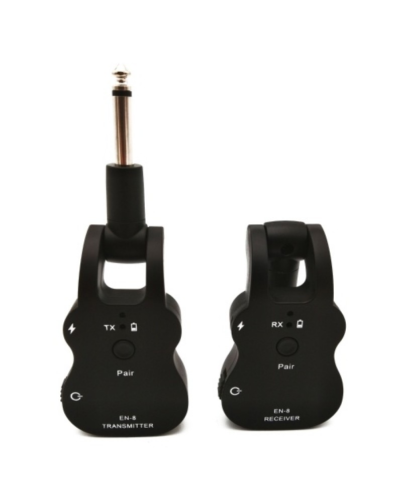 UHF Wireless Audio Transmitter Receiver System USB Rechargeable Pick Up