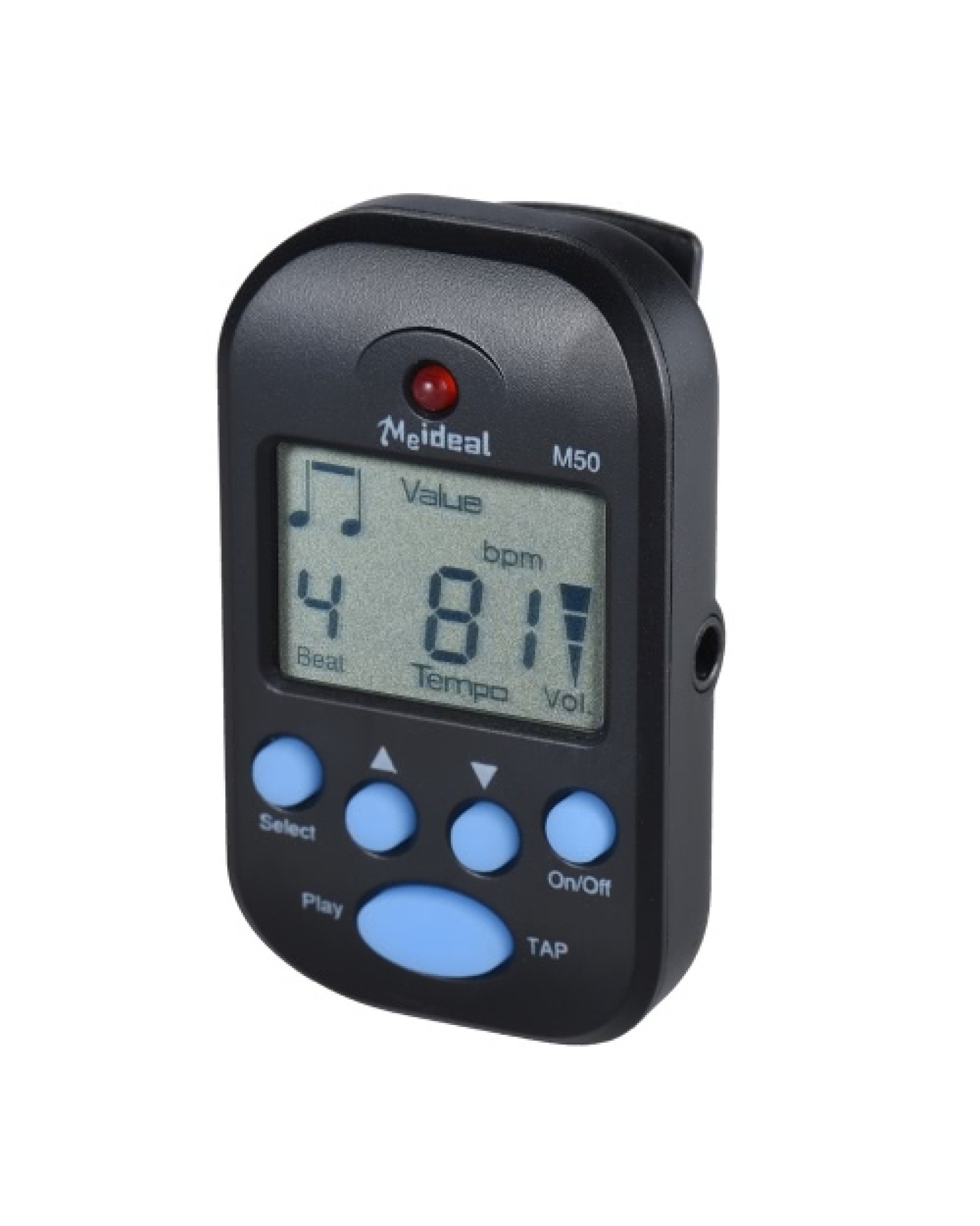 Professional Clip on Digital Beat Tempo Metronome LCD Screen Lightweight &amp; Mini for Violin Guitar Bass Musical Instrument Bl