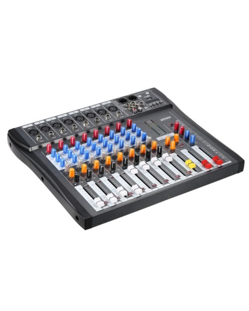 CT80S-USB 8 Channel Digtal Mic Line Audio Mixing Mixer Console with 48V Phantom Power for Recording DJ Stage Karaoke Music Appre