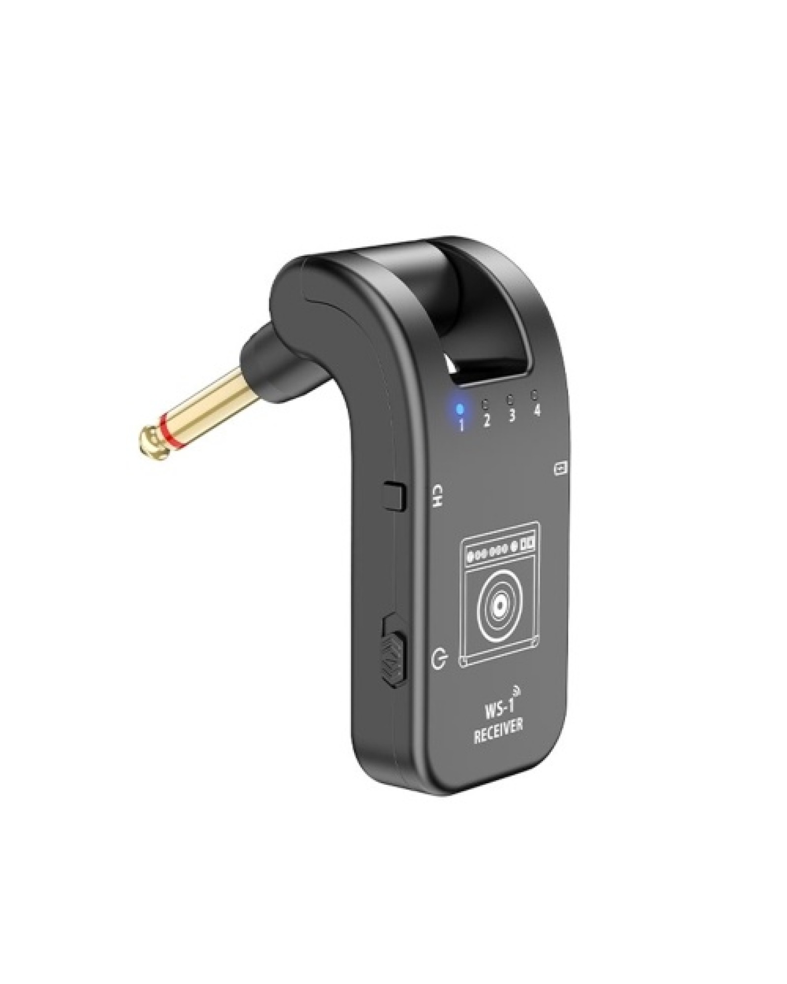 WS-1 2.4GHz Wireless Guitar System Rechargeable Audio Transmitter and Receiver