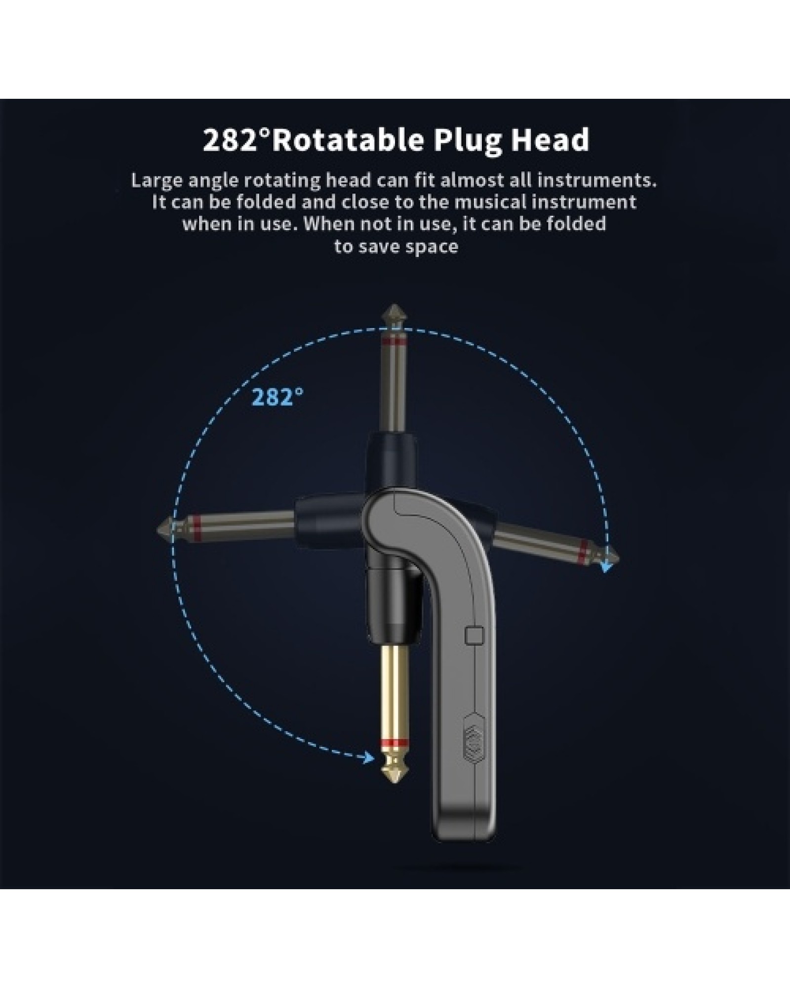 WS-1 2.4GHz Wireless Guitar System Rechargeable Audio Transmitter and Receiver