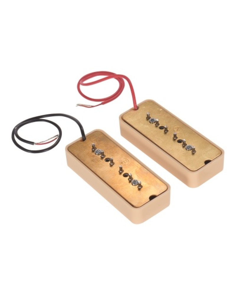 Single Coil Pickups for P90 Soapbar Electric Guitar Neck &amp; Bridge Pickups Guitar Parts Accessories, Pack of 2pcs（50mm+52mm）