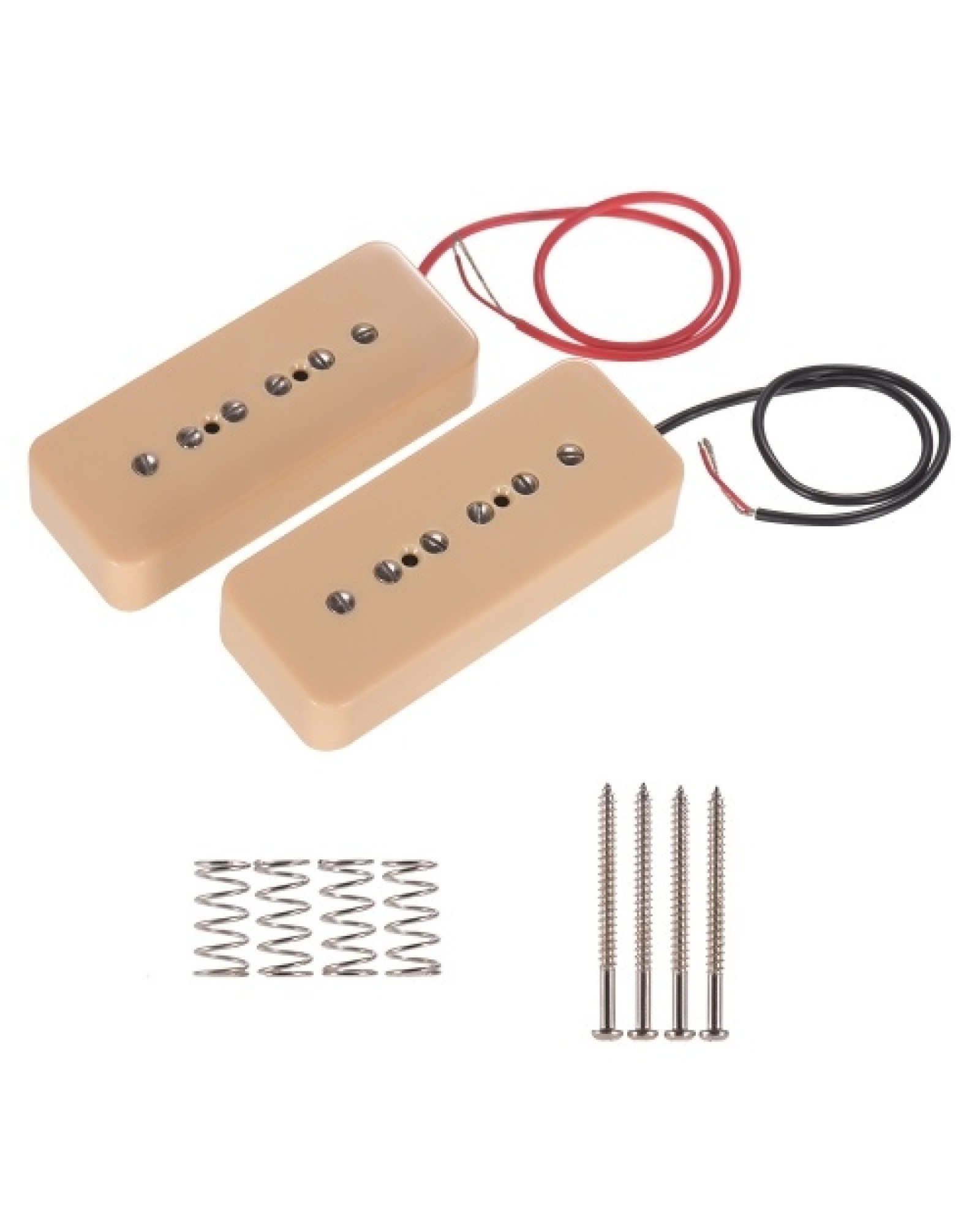 Single Coil Pickups for P90 Soapbar Electric Guitar Neck &amp; Bridge Pickups Guitar Parts Accessories, Pack of 2pcs（50mm+52mm）