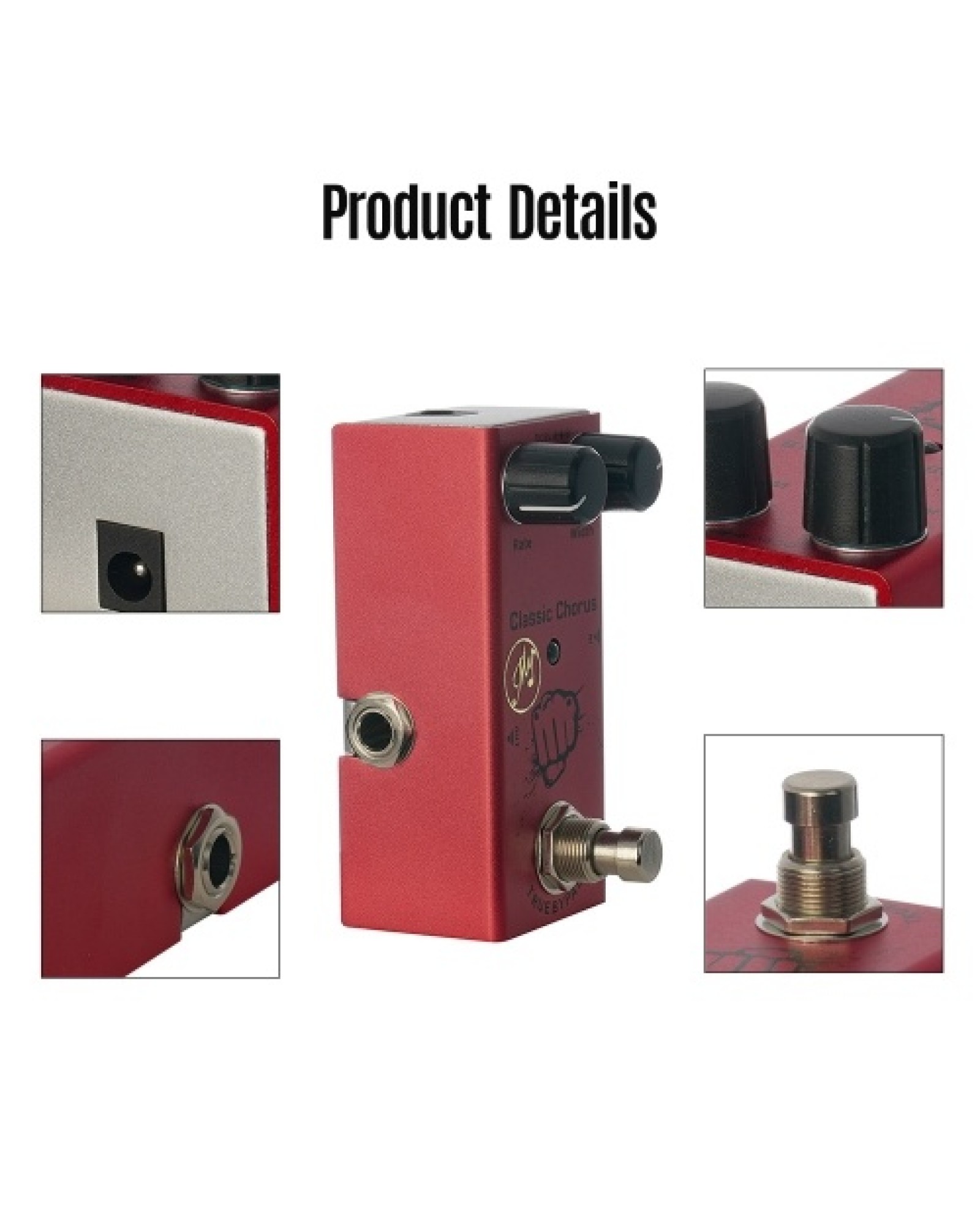 Classic Chorus Effect Pedal for Electric Guitars