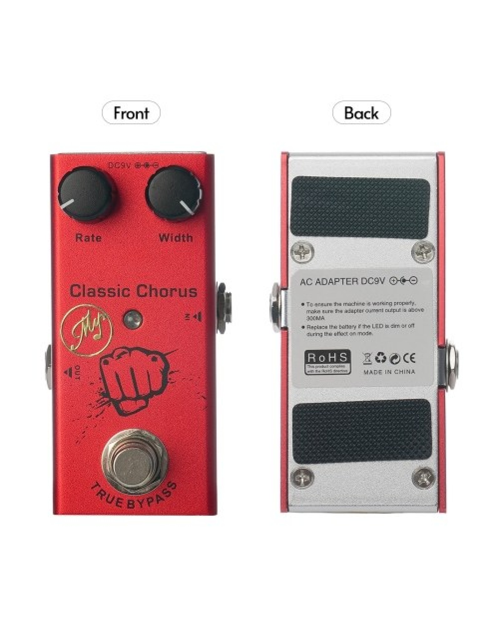 Classic Chorus Effect Pedal for Electric Guitars