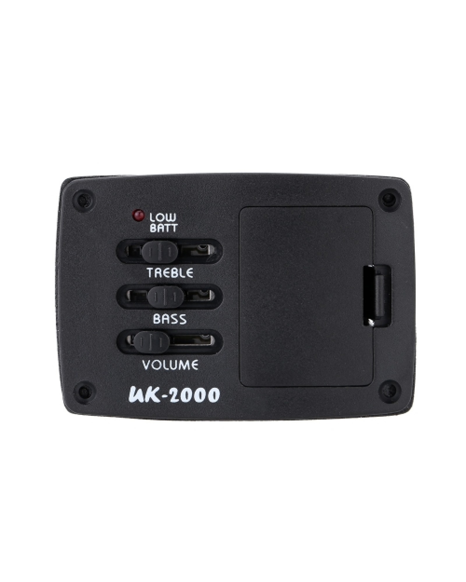 Acoustic Guitar Bass Treble Tone and Volume Control EQ Equalizer Preamp Piezo Pickup Tuner Amplifier with Active Line 6.35MM Plu