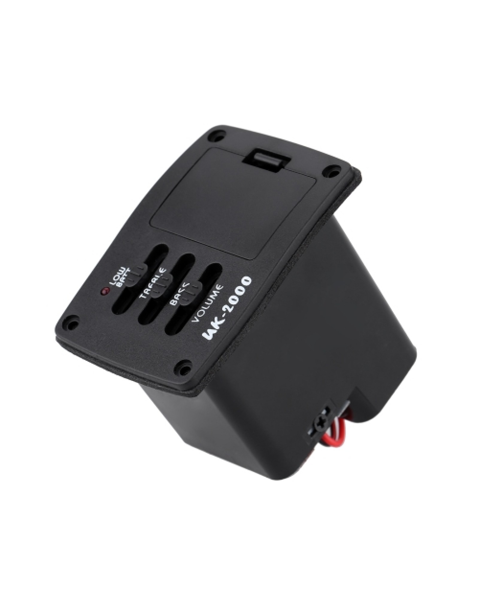 Acoustic Guitar Bass Treble Tone and Volume Control EQ Equalizer Preamp Piezo Pickup Tuner Amplifier with Active Line 6.35MM Plu