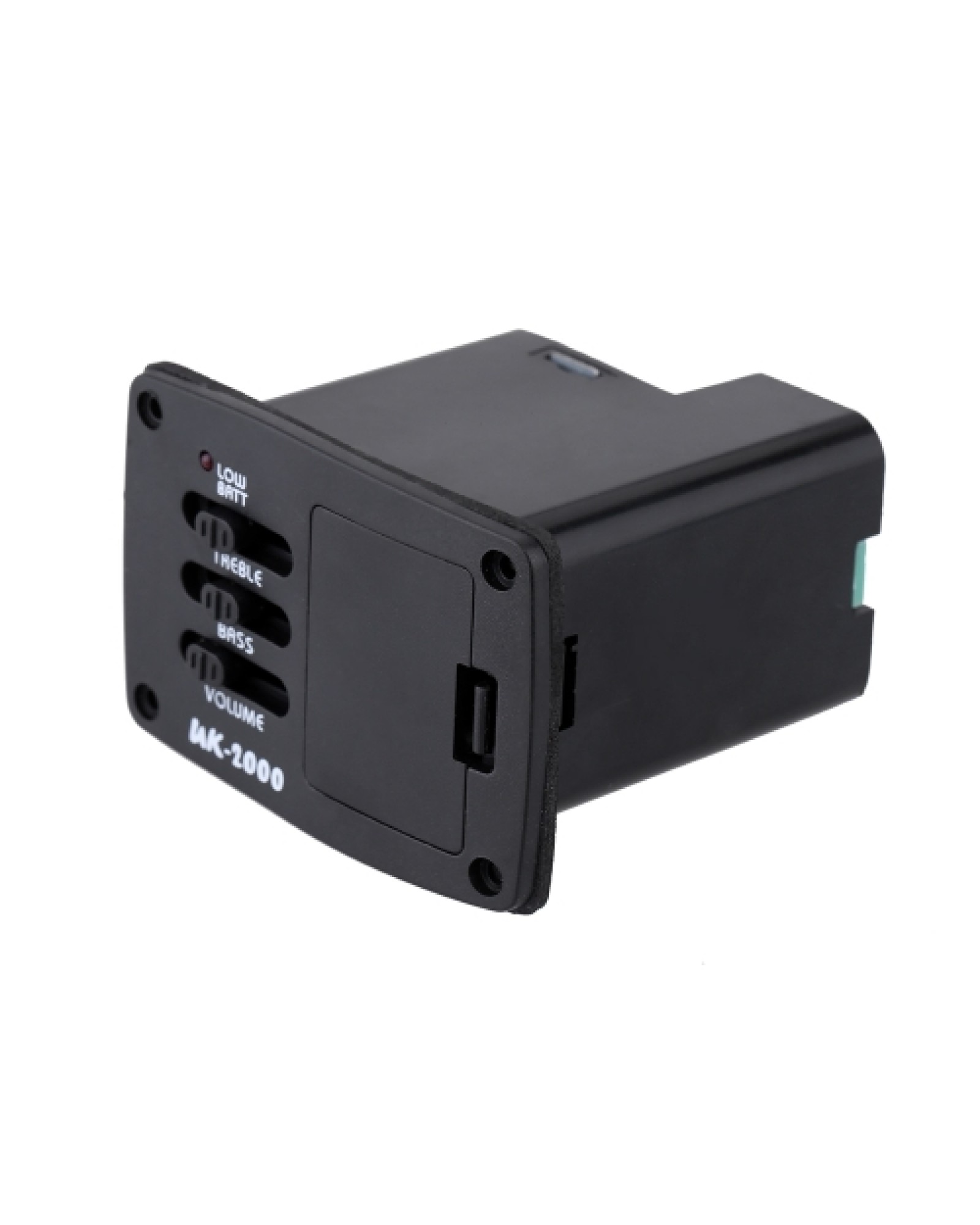 Acoustic Guitar Bass Treble Tone and Volume Control EQ Equalizer Preamp Piezo Pickup Tuner Amplifier with Active Line 6.35MM Plu