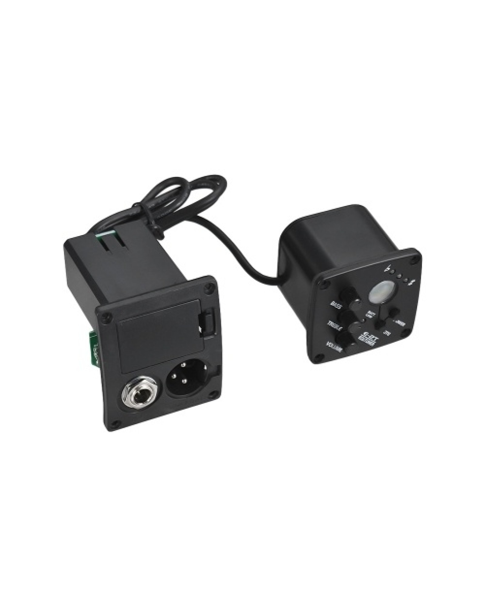 Acoustic Guitar 2-Band EQ Equalizer Tone and Volume Amplifier Preamp Piezo Pickup 6.35mm XLR with LCD Display