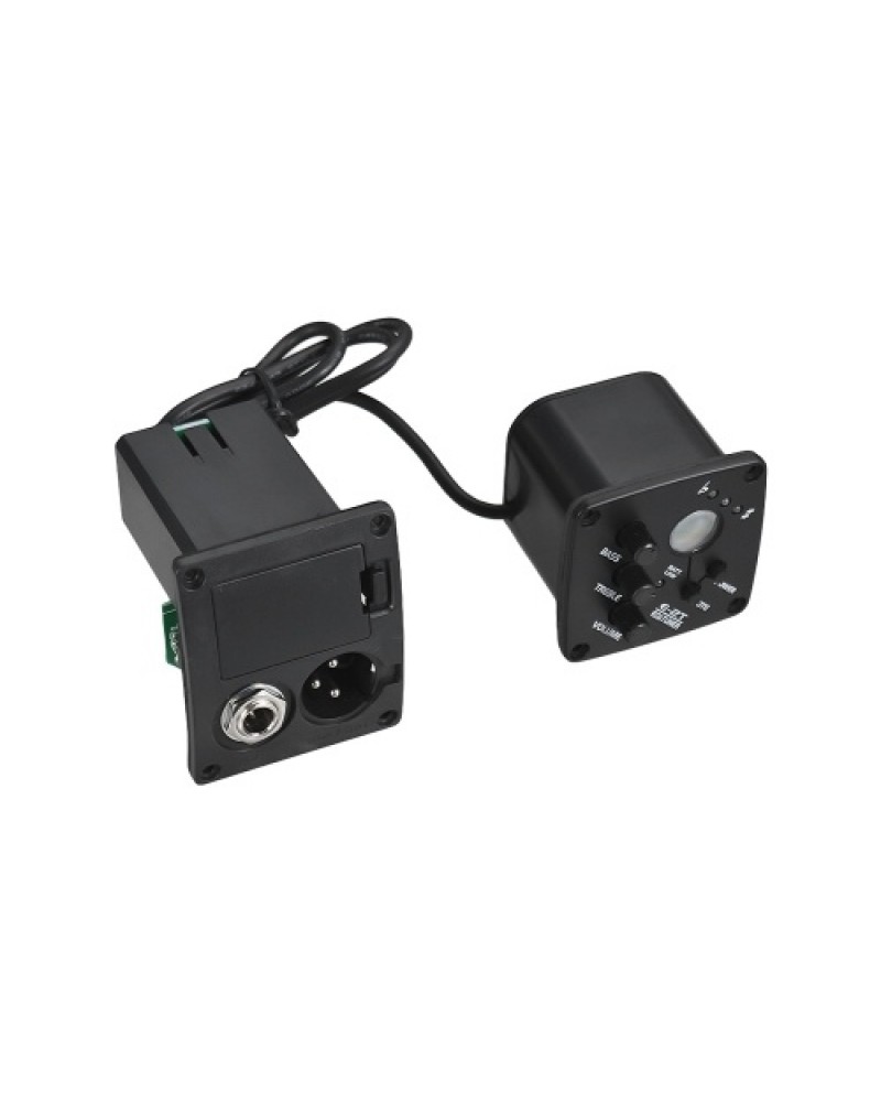 Acoustic Guitar 2-Band EQ Equalizer Tone and Volume Amplifier Preamp Piezo Pickup 6.35mm XLR with LCD Display