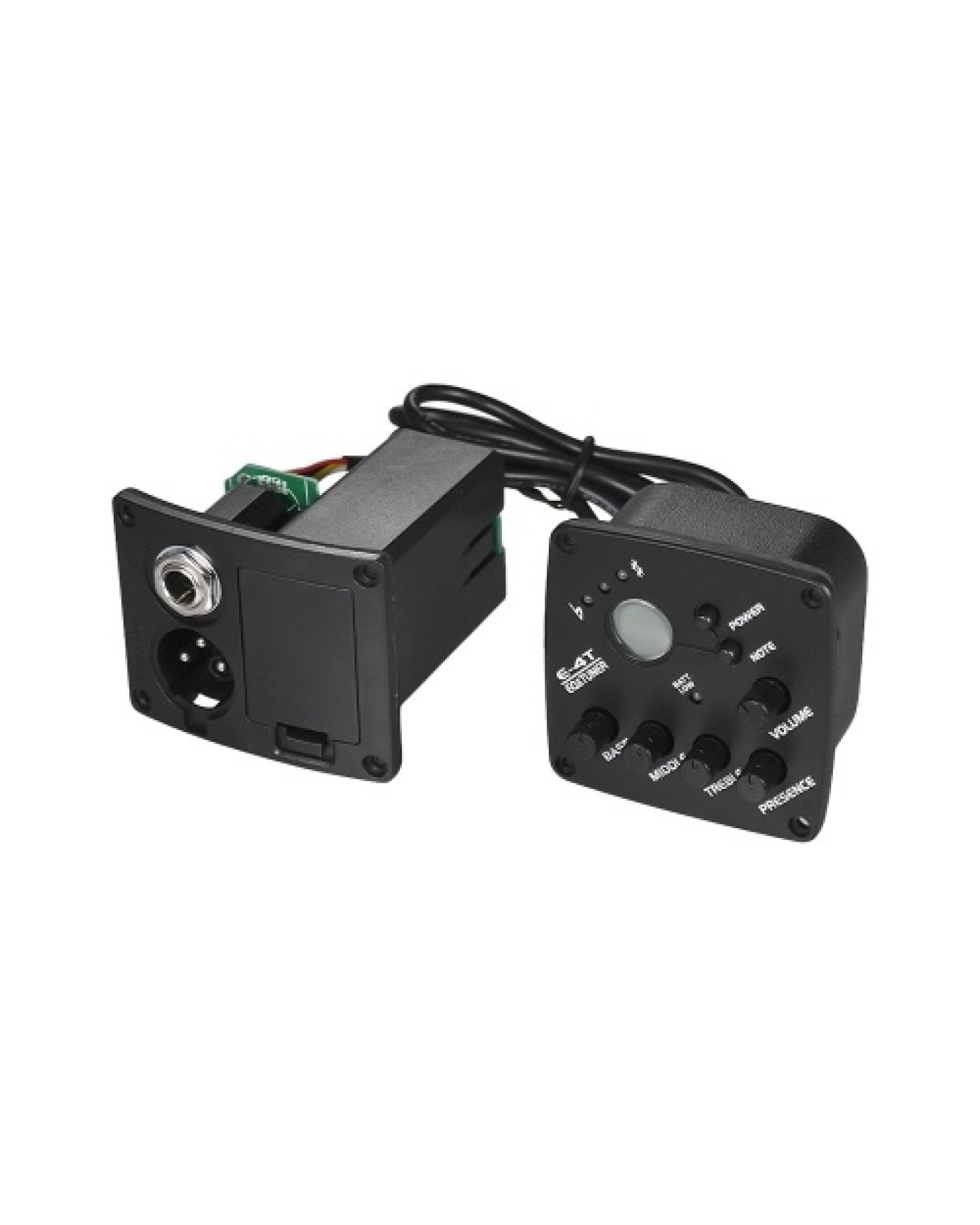 Acoustic Guitar 4-Band EQ Equalizer Tone and Volume Amplifier Preamp Piezo Pickup 6.35mm XLR with LCD Display