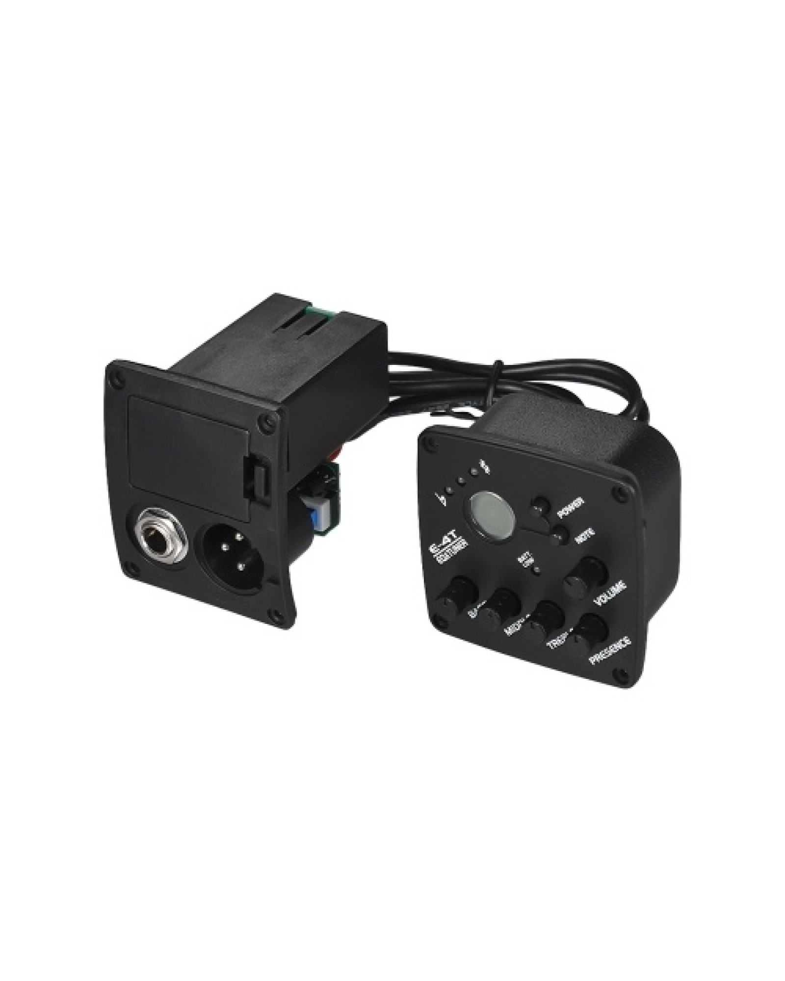 Acoustic Guitar 4-Band EQ Equalizer Tone and Volume Amplifier Preamp Piezo Pickup 6.35mm XLR with LCD Display