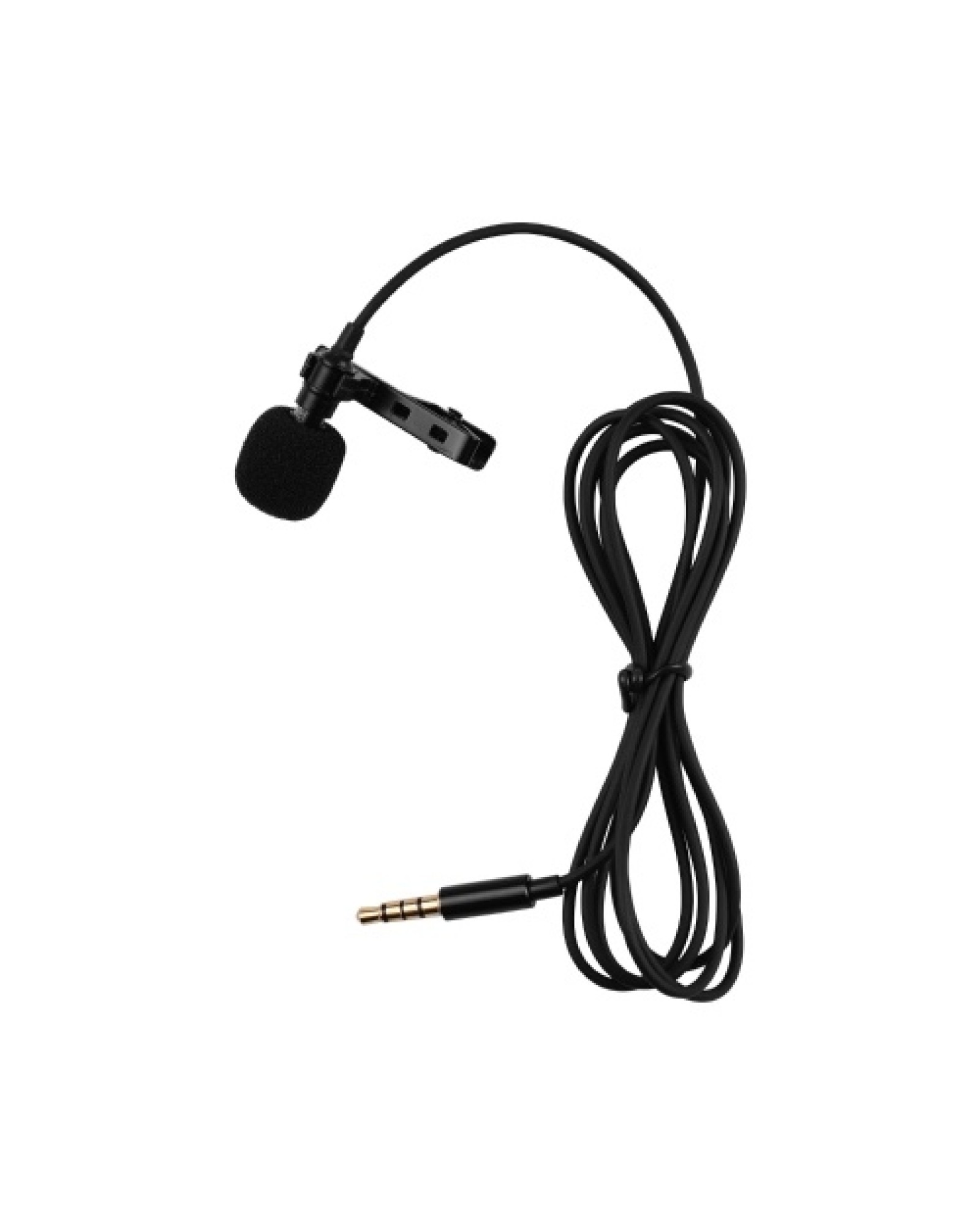 Professional Clip-On Microphone 3.5mm Audio Plug for Smartphones Comes with 2 Meters Extension Wire