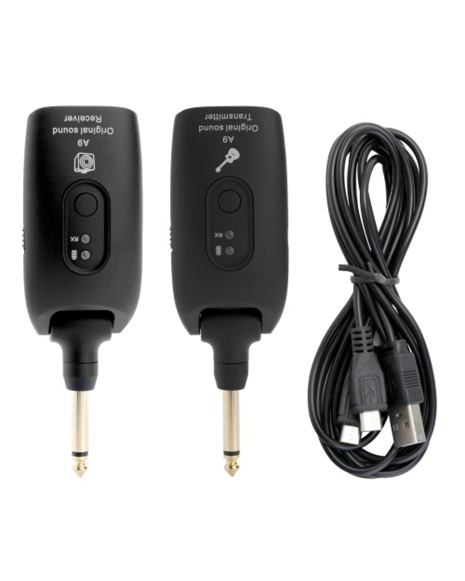 2.4G Wireless Guitar System Electric Guitars Transmitter and Receiver Set