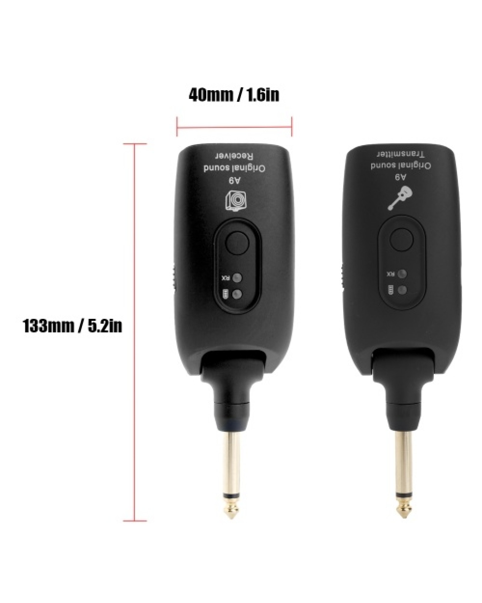 2.4G Wireless Guitar System Electric Guitars Transmitter and Receiver Set