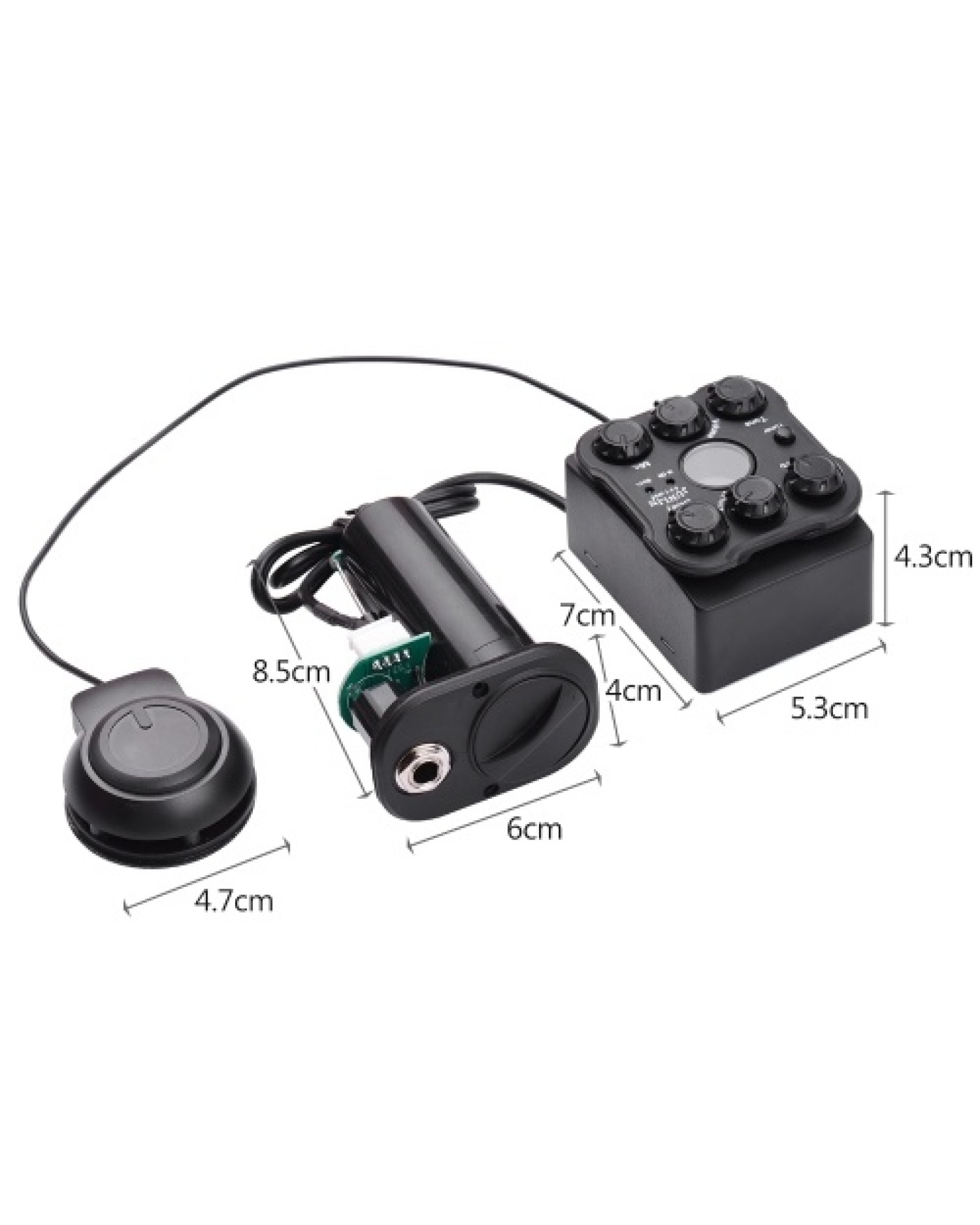 Acoustic Guitar Pickup Resonance Pickups Preamp System with LED Screen