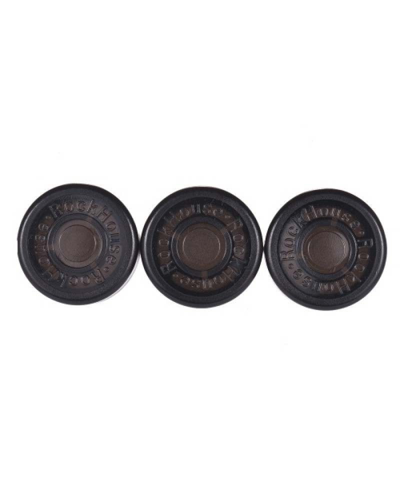 3pcs Footswitch Topper Protector ABS Bumpers for Guitar Effect Pedal Black