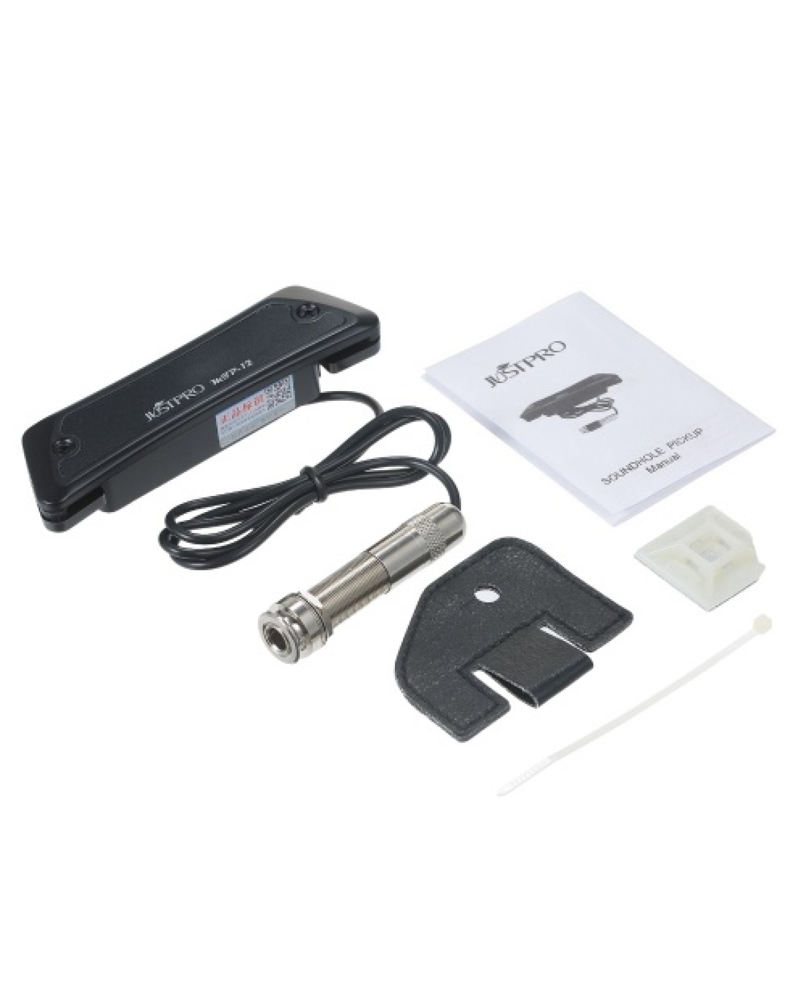 JUSTPRO High Quality Passive Magnetic Sound Hole Pickup Humbucker Dual Coil Pick-up for Folk Guitar