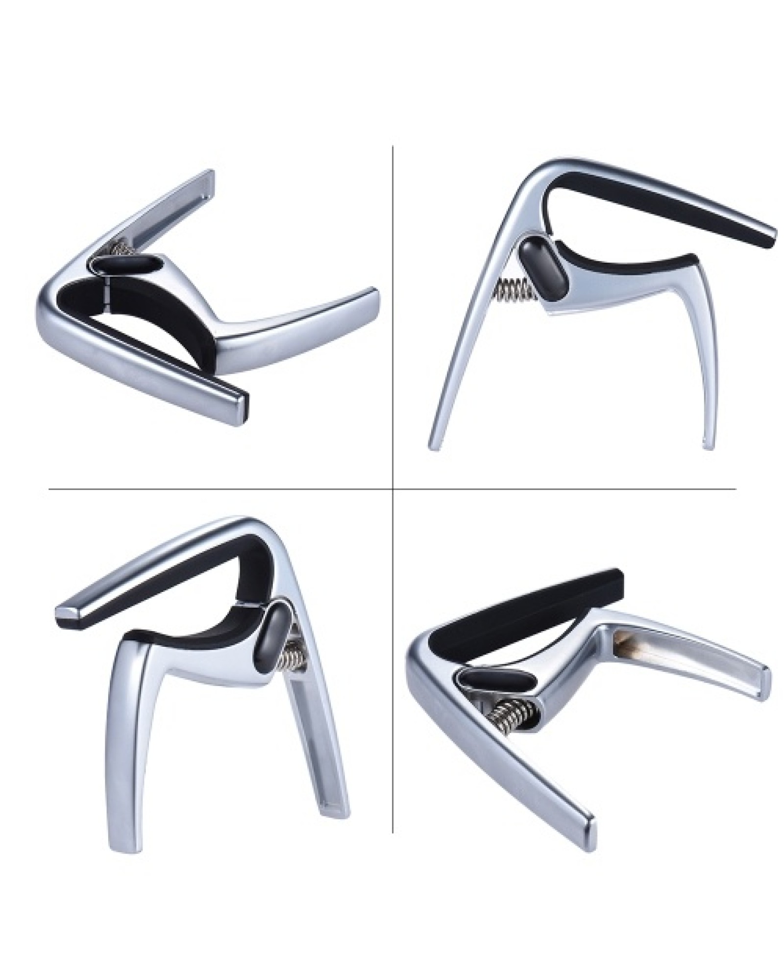 Clip-on Guitar Capo Clamp Zinc Alloy Single-handed for Classical Guitars