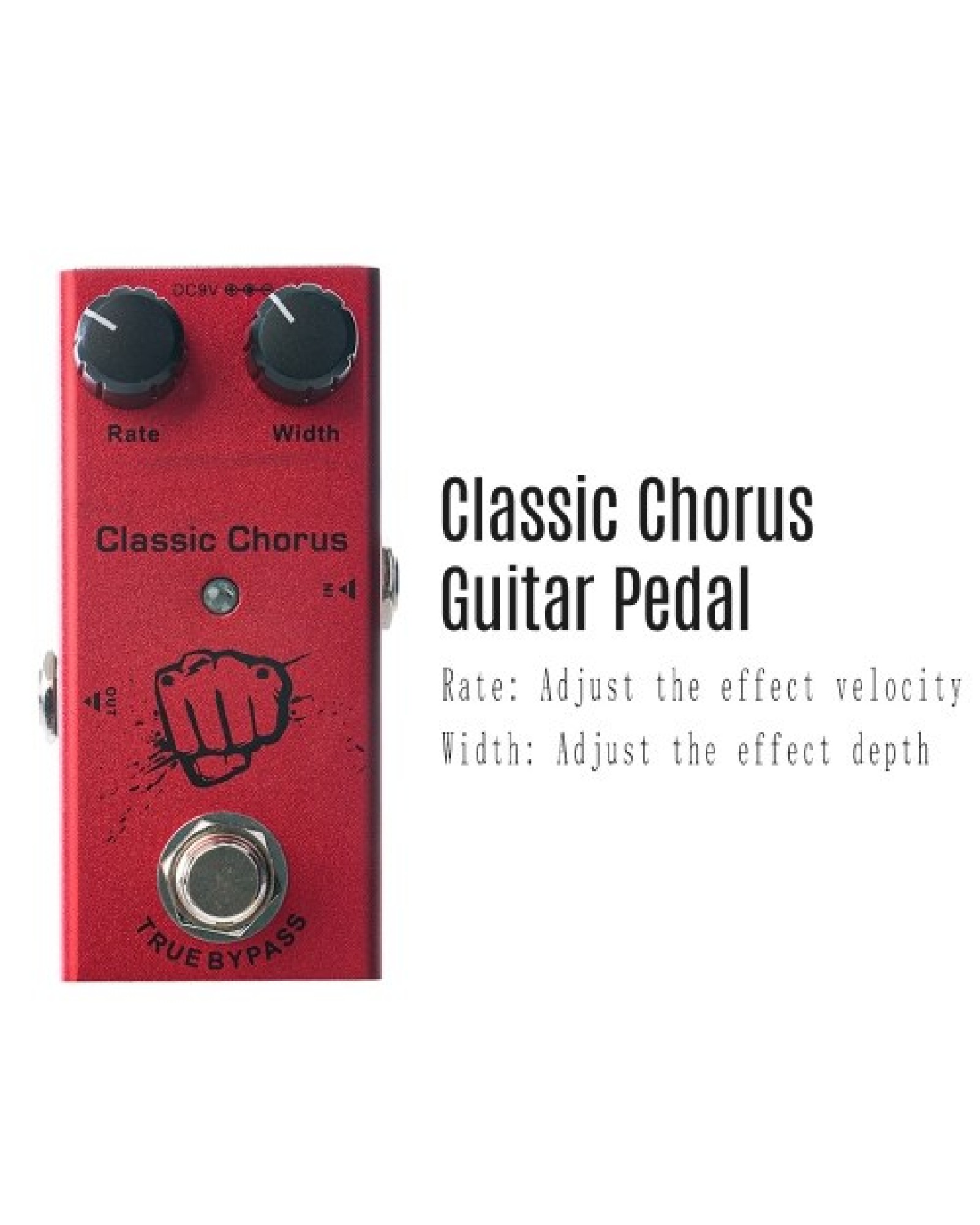 Guitar Effect Pedal Classic Chorus with True Bypass