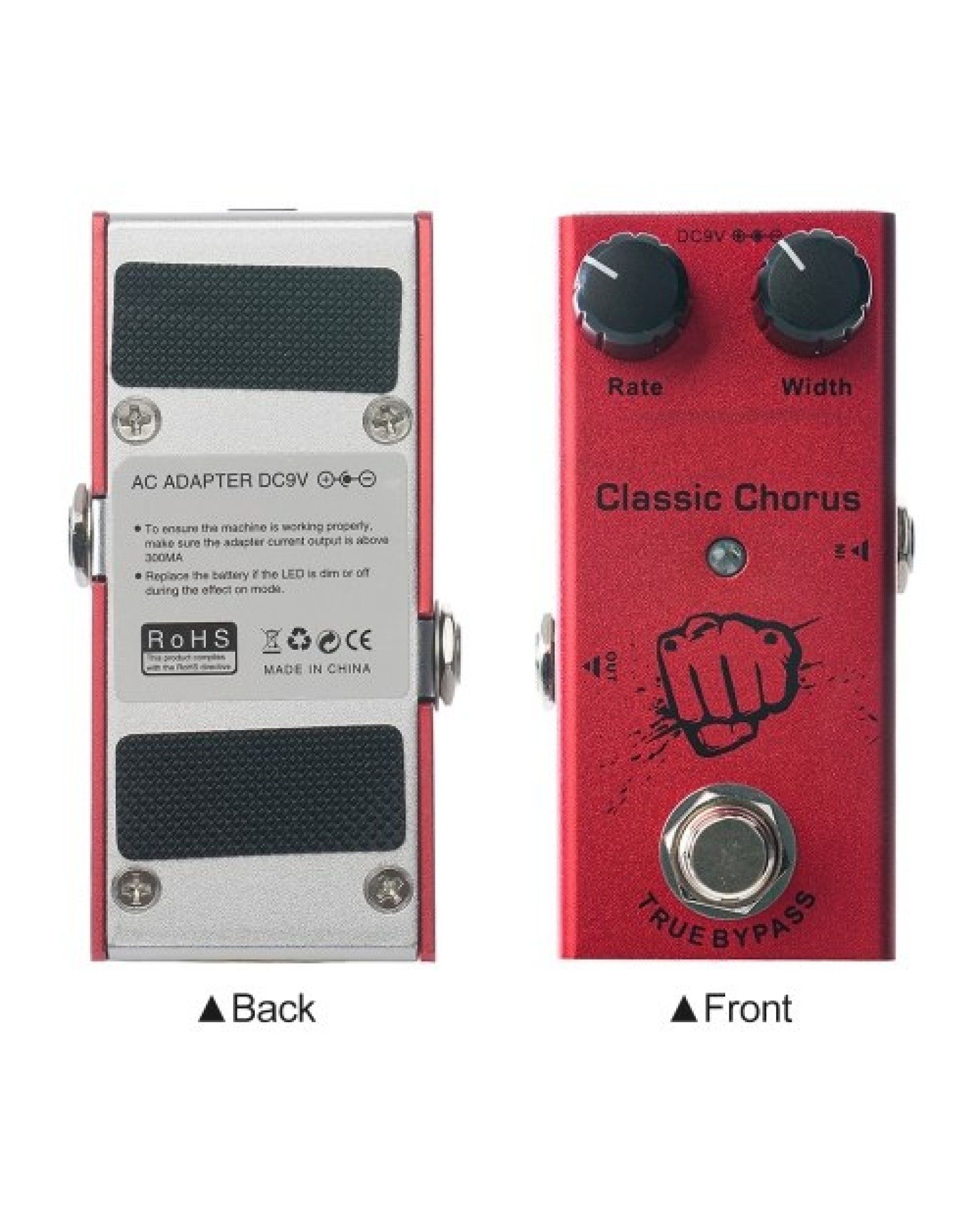 Guitar Effect Pedal Classic Chorus with True Bypass