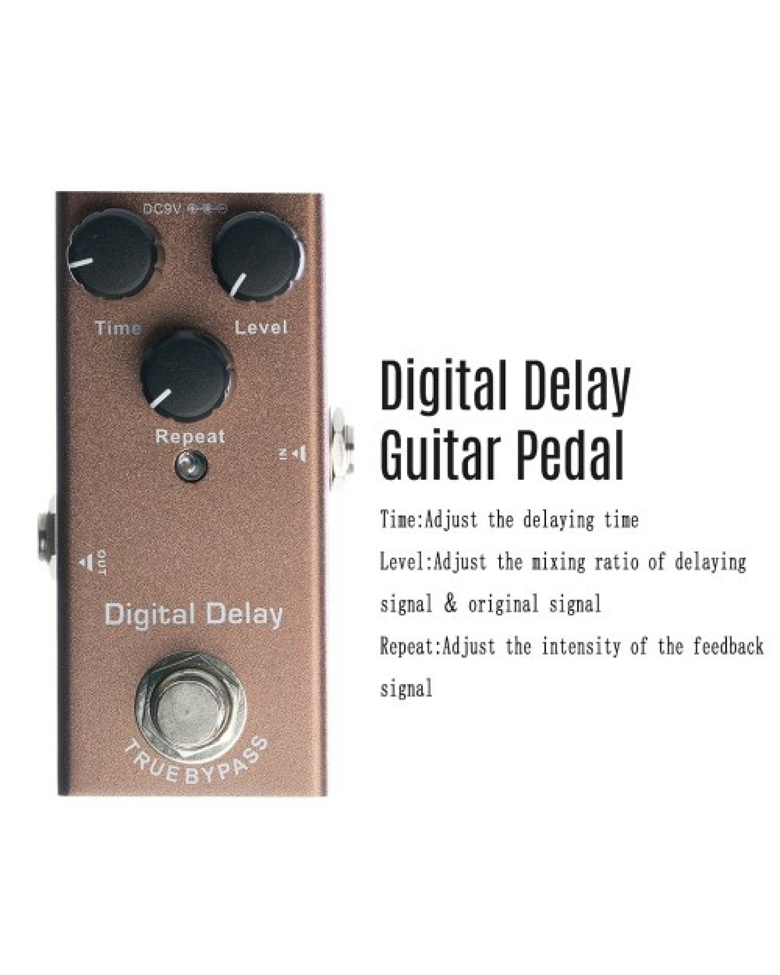 Guitar Effect Pedal Digital Delay with True Bypass