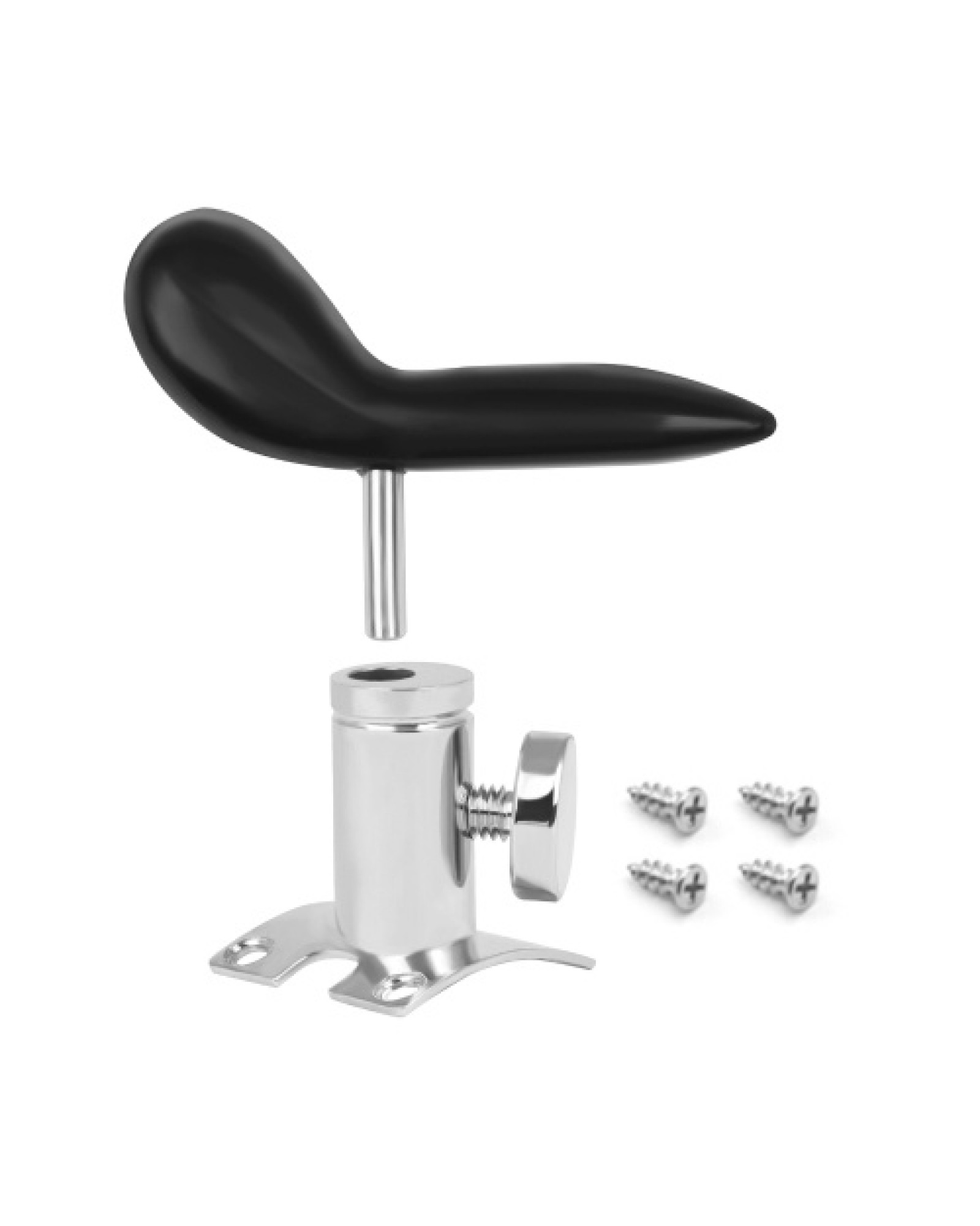 Bassoon Hand Saddle Rest Thumb Rest for Bassoon Hand Holder Thickened Arc Finger Rest with Metal Base and 4 Screws Instrument Ac