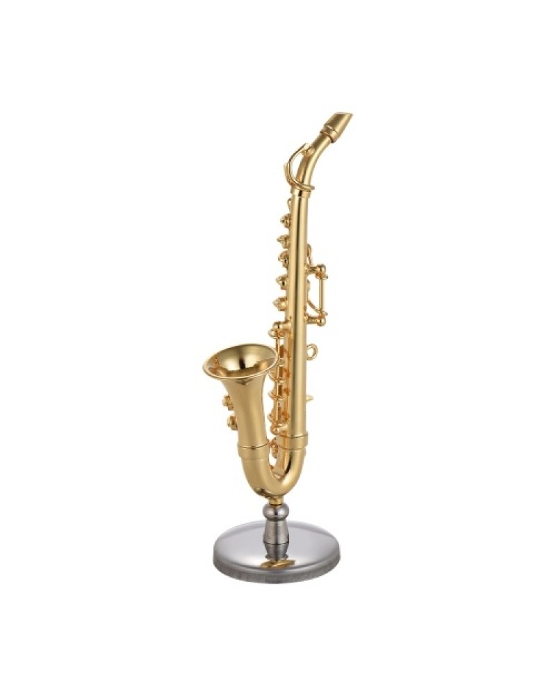 Mini Brass Alto Saxophone Sax Model Exquisite Desktop Musical Instrument Decoration