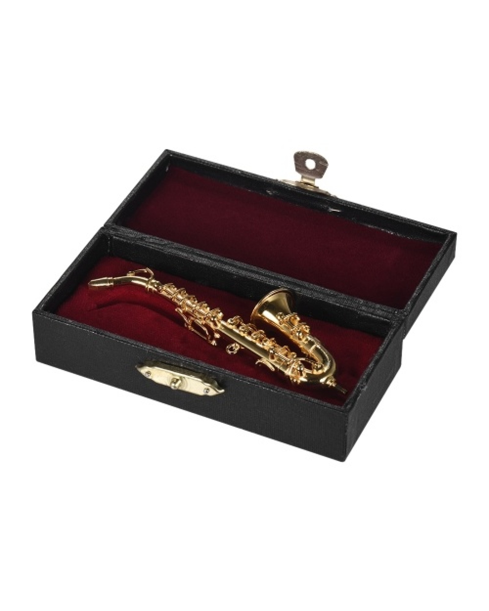 Mini Brass Alto Saxophone Sax Model Exquisite Desktop Musical Instrument Decoration
