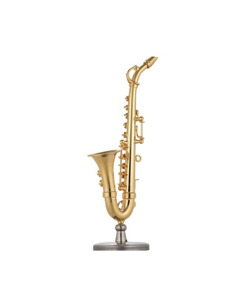 Mini Brass Alto Saxophone Sax Model Exquisite Desktop Musical Instrument Decoration