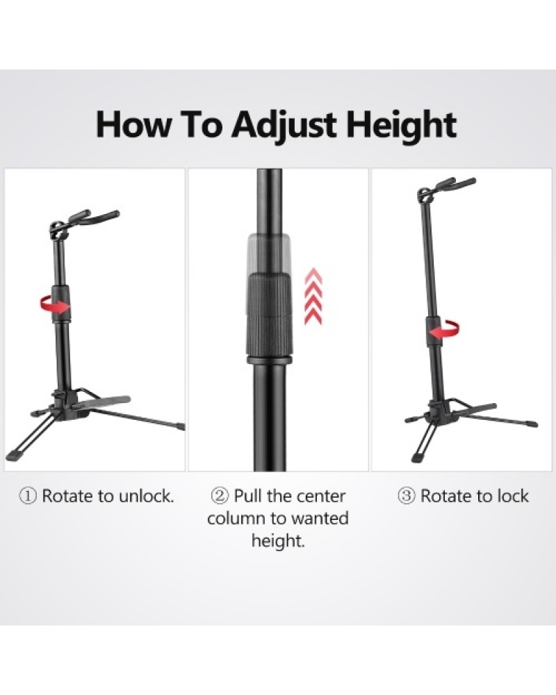 Foldable Digital Wind Instrument Stand Adjustable Metal Aerophone Holder Musical Instrument Stand