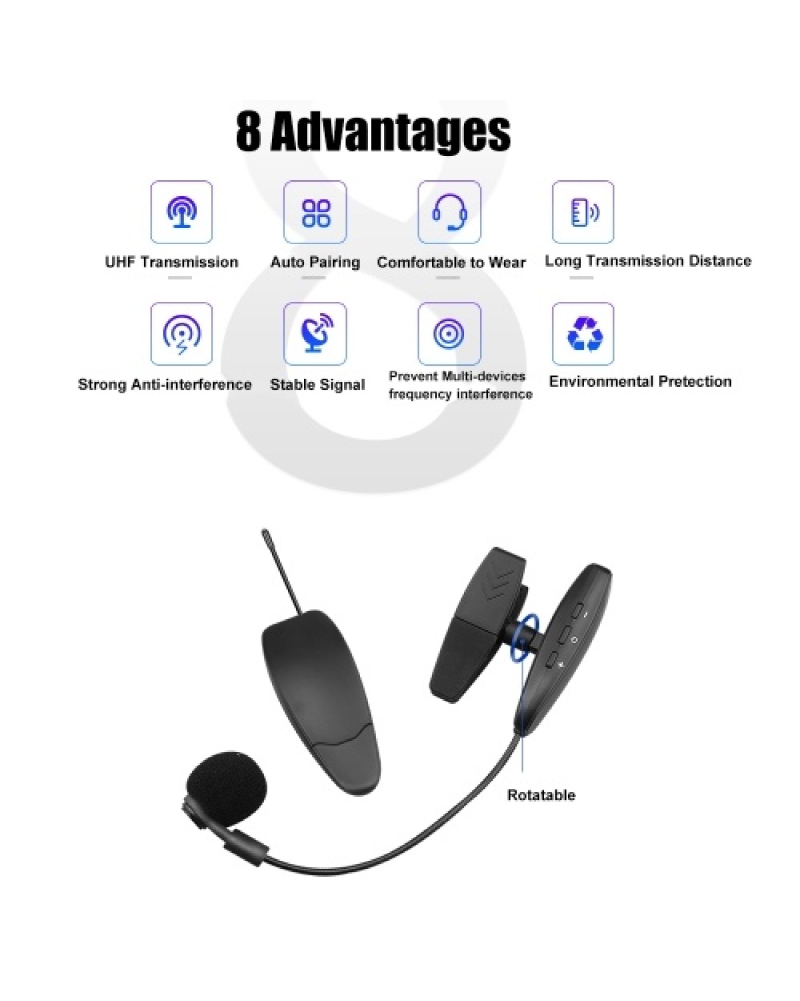 Professional UHF Wire-less Saxophone Microphone