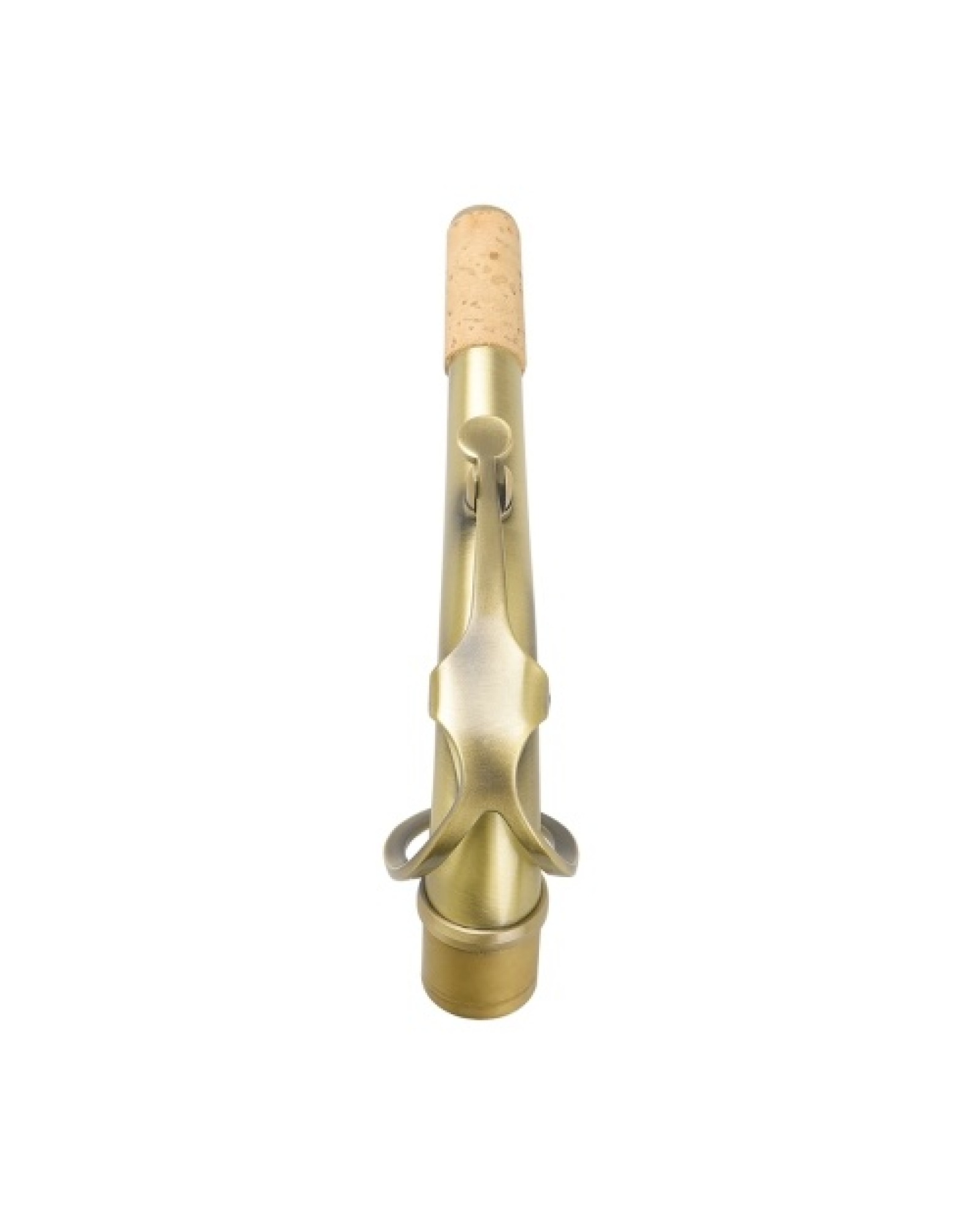 B65 Alto Saxophone Sax Bend Neck Brass E-flat Alto Sax Elbow 24.5mm Nozzle with Professional Leather Pad Heat-Insulating Sax Rep