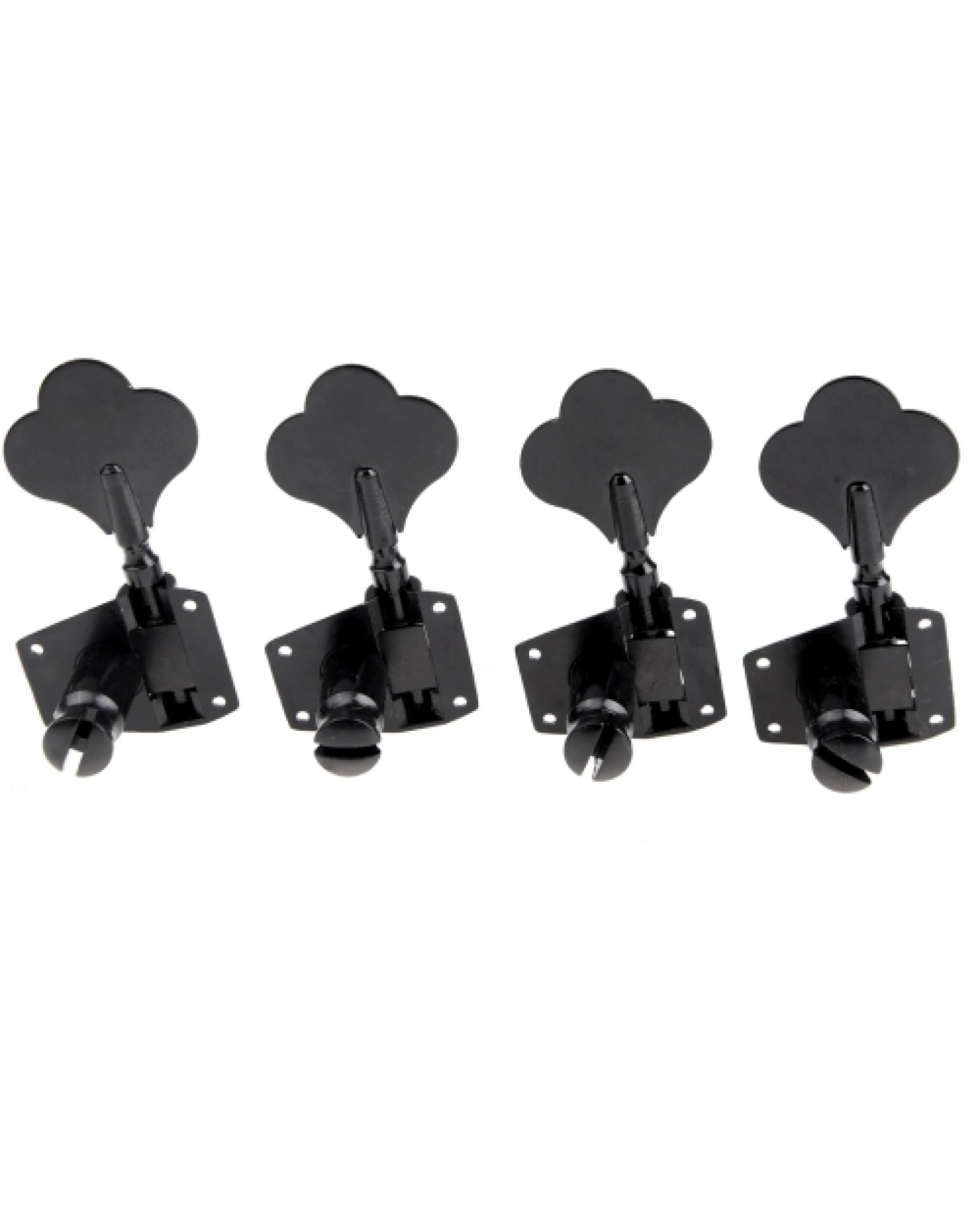 4R Black Electric Bass Tuners Machine Heads Tuning Pegs Keys Set