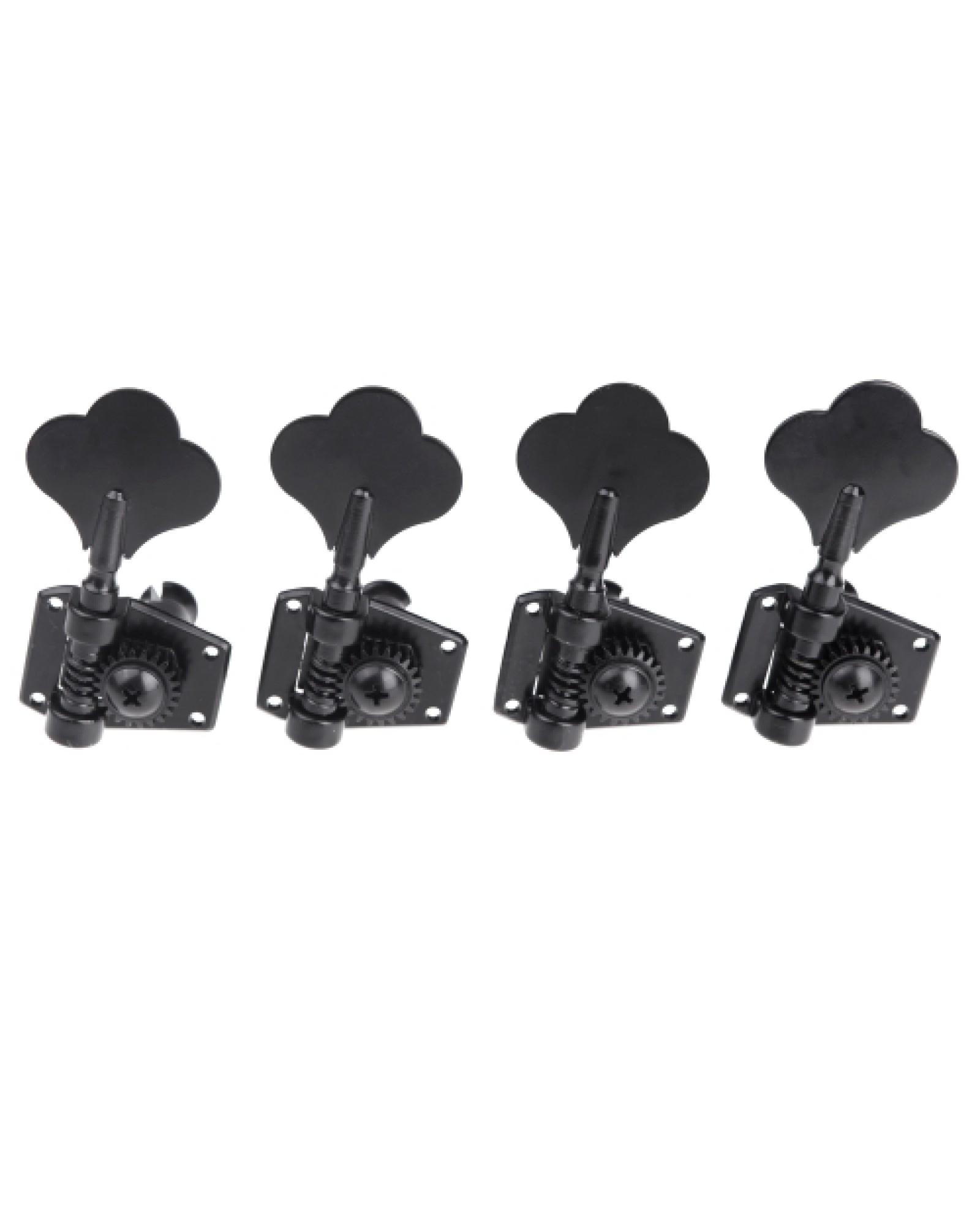 4R Black Electric Bass Tuners Machine Heads Tuning Pegs Keys Set