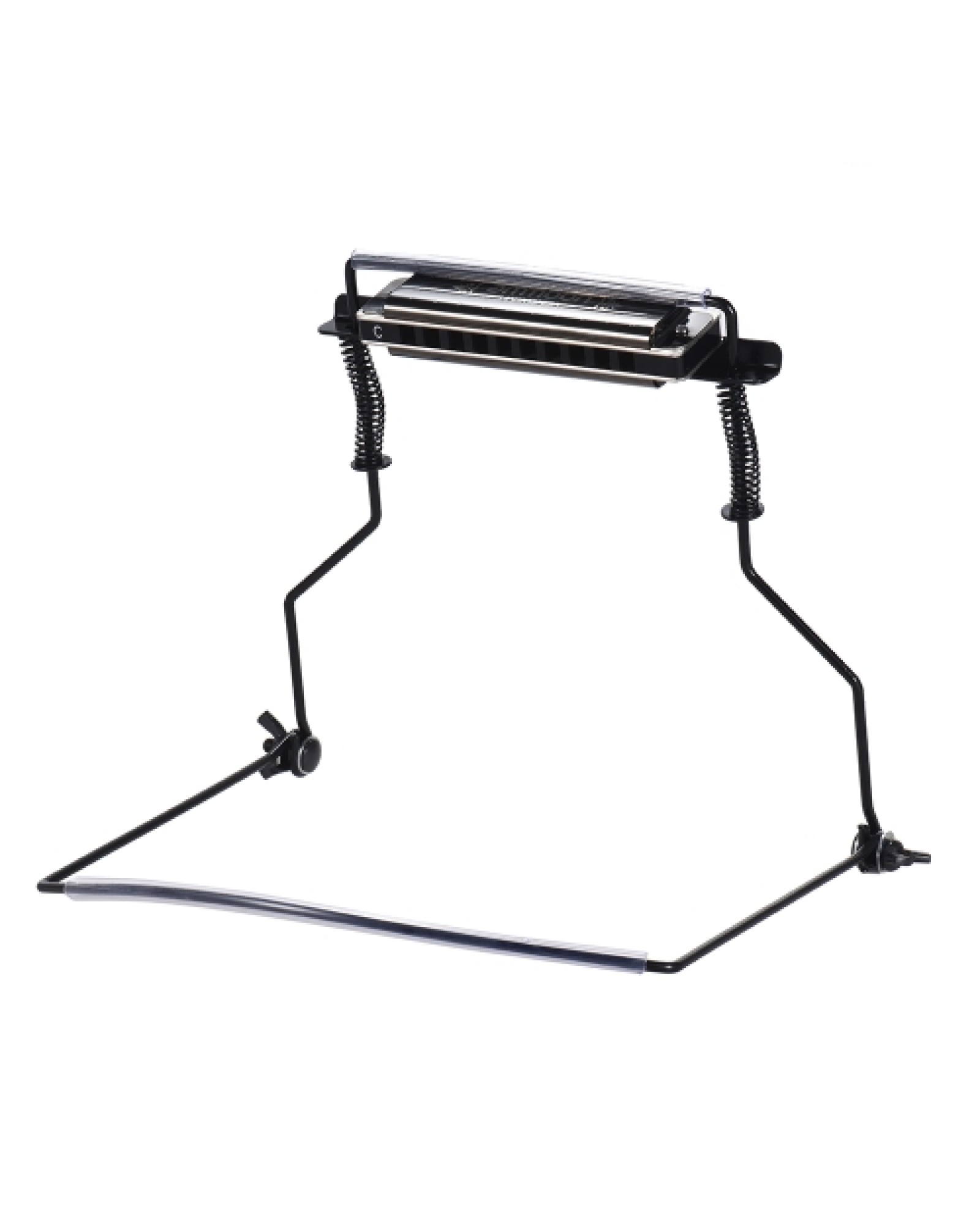 Metal Harmonica Mouth Organ Holder Harmonica Neck Stand Bracket for 10 Hole Harmonicas Hands Free Playing