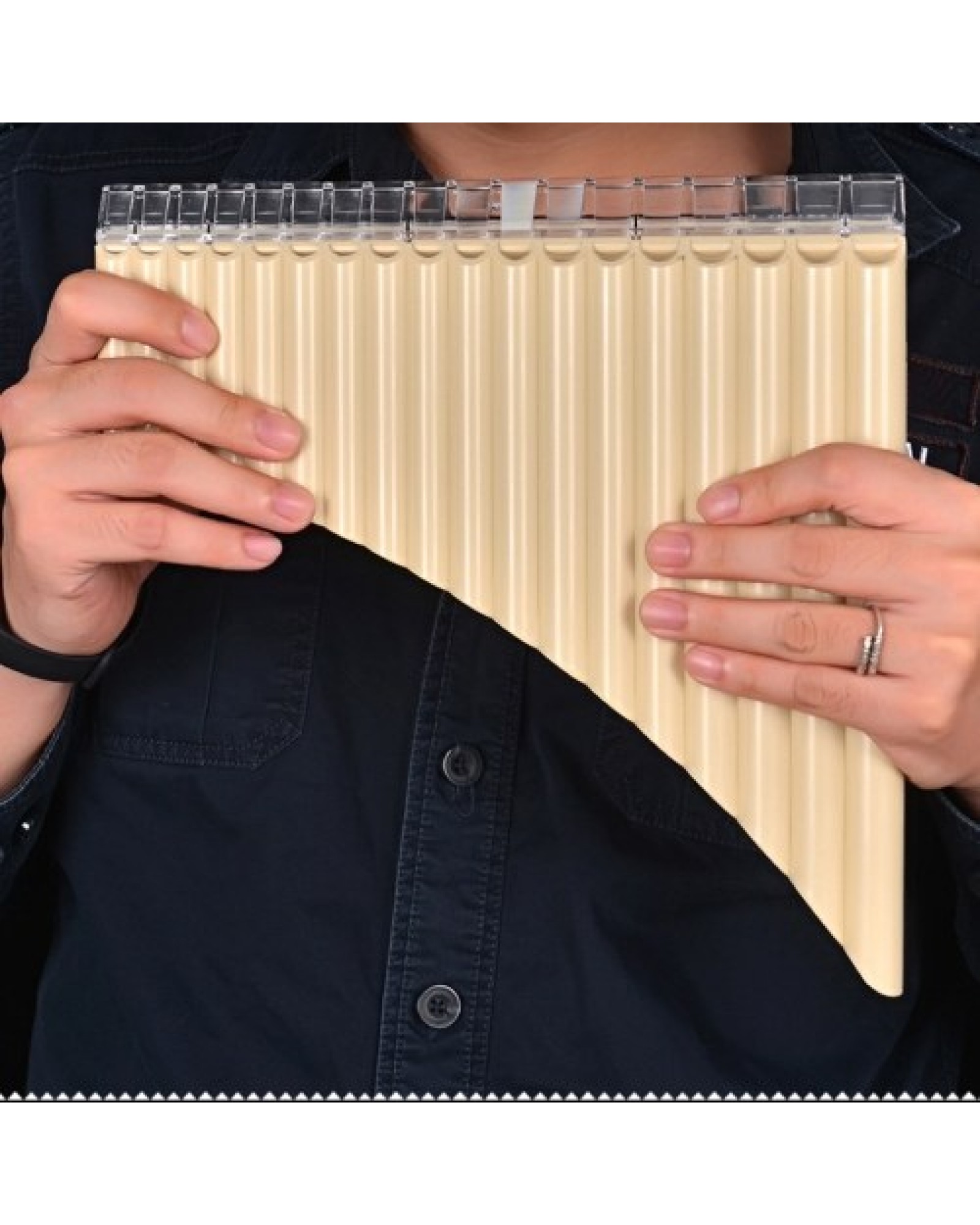 18 Pipe Pan Flute Panpipes C Key Pan Pipes with Mouthpiece for Beginners Students