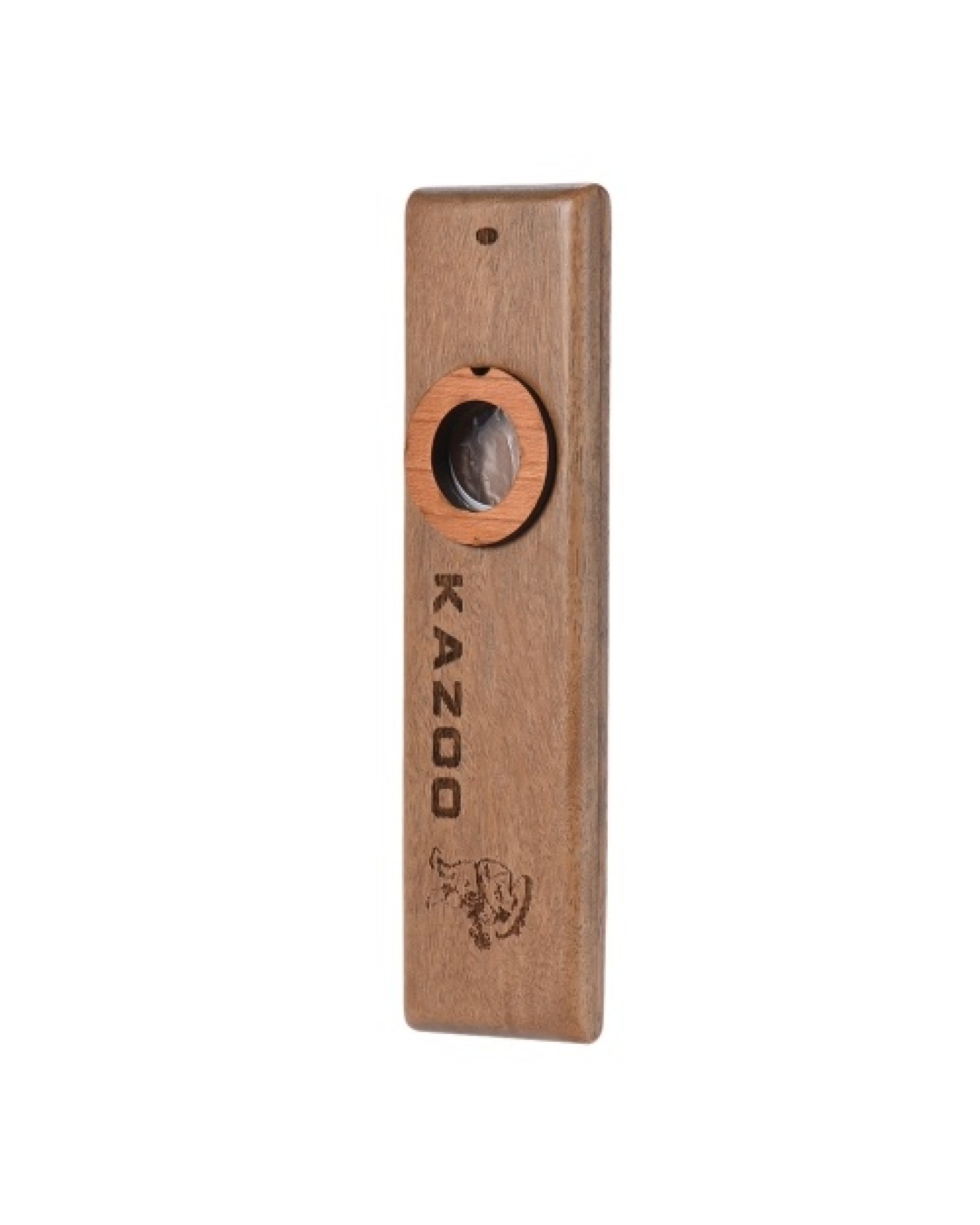 Wooden Kazoo Musical Instrument Ukulele Guitar Partner Wood Harmonica with Metal Box for Music Lover