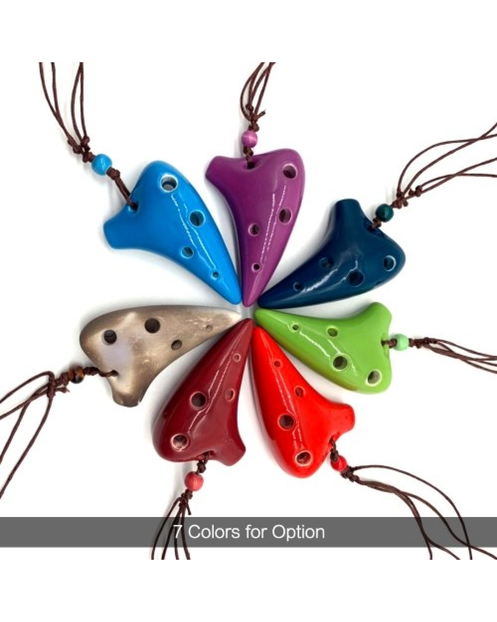 6 Holes Ceramic Ocarina Alto C Submarine Style Musical Instrument with Lanyard Music Score For Music Lover and Beginner