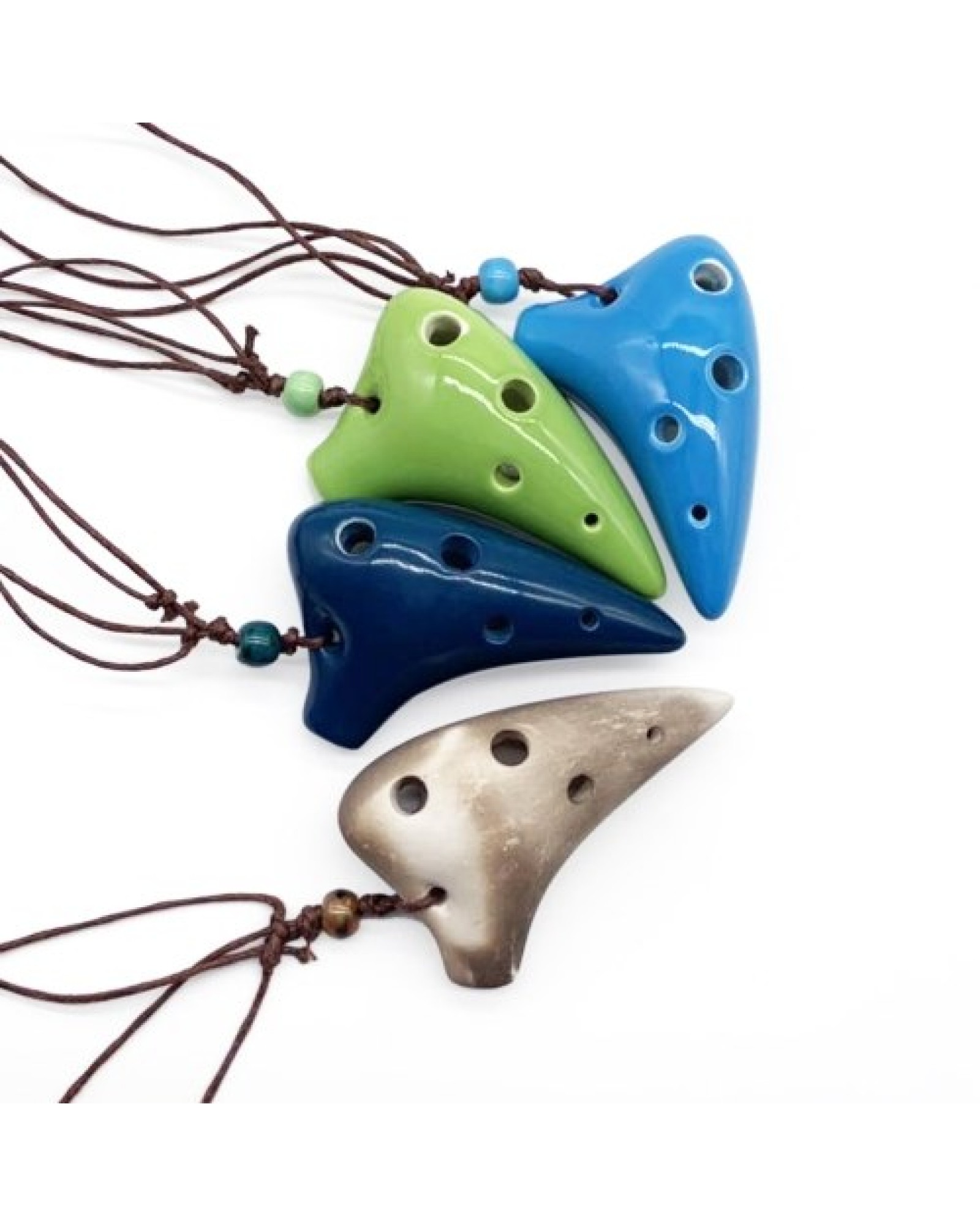 6 Holes Ceramic Ocarina Alto C Submarine Style Musical Instrument with Lanyard Music Score For Music Lover and Beginner