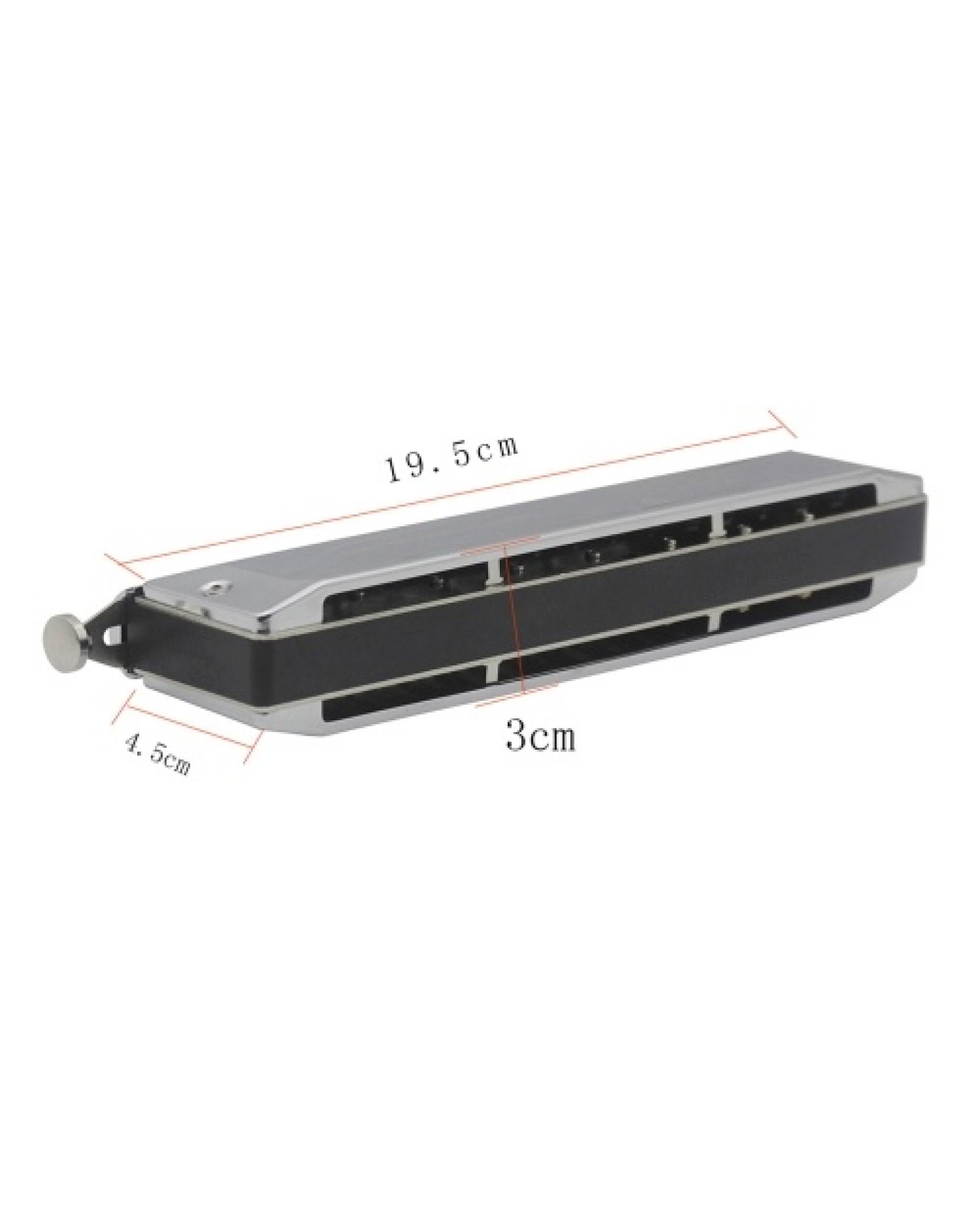 16 Hole 64 Tones Chromatic Harmonica Mouth Organ Key of C Reed Wind Instrument