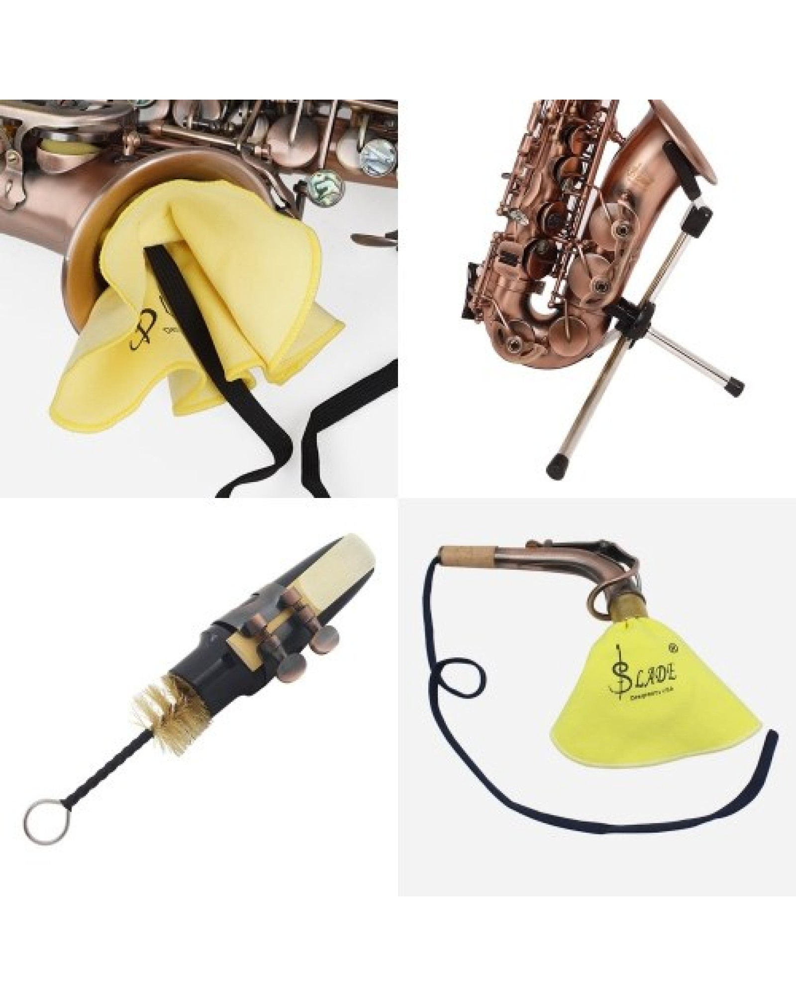 Red Antique Soprano Saxophone Bb Key Woodwind Instrument Brass Material
