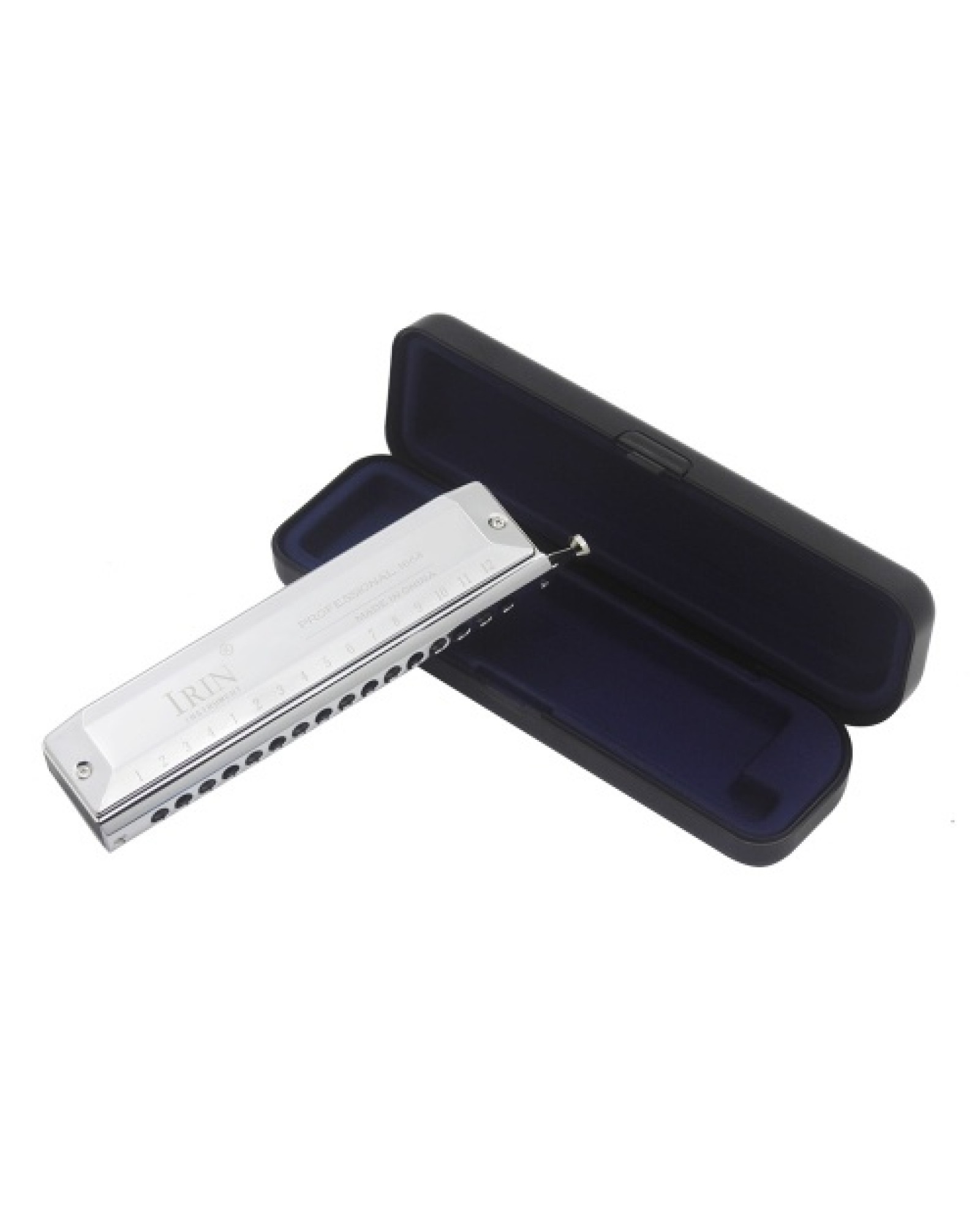 16 Hole 64 Tones Chromatic Harmonica Mouth Organ Key of C Reed Wind Instrument